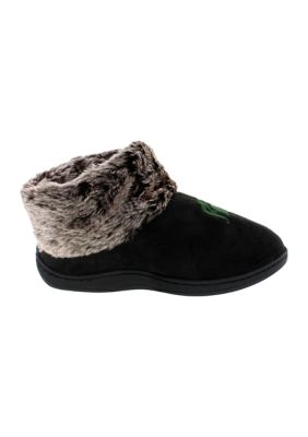NCAA Michigan State Spartans Faux Sheepskin Furry Top Slippers