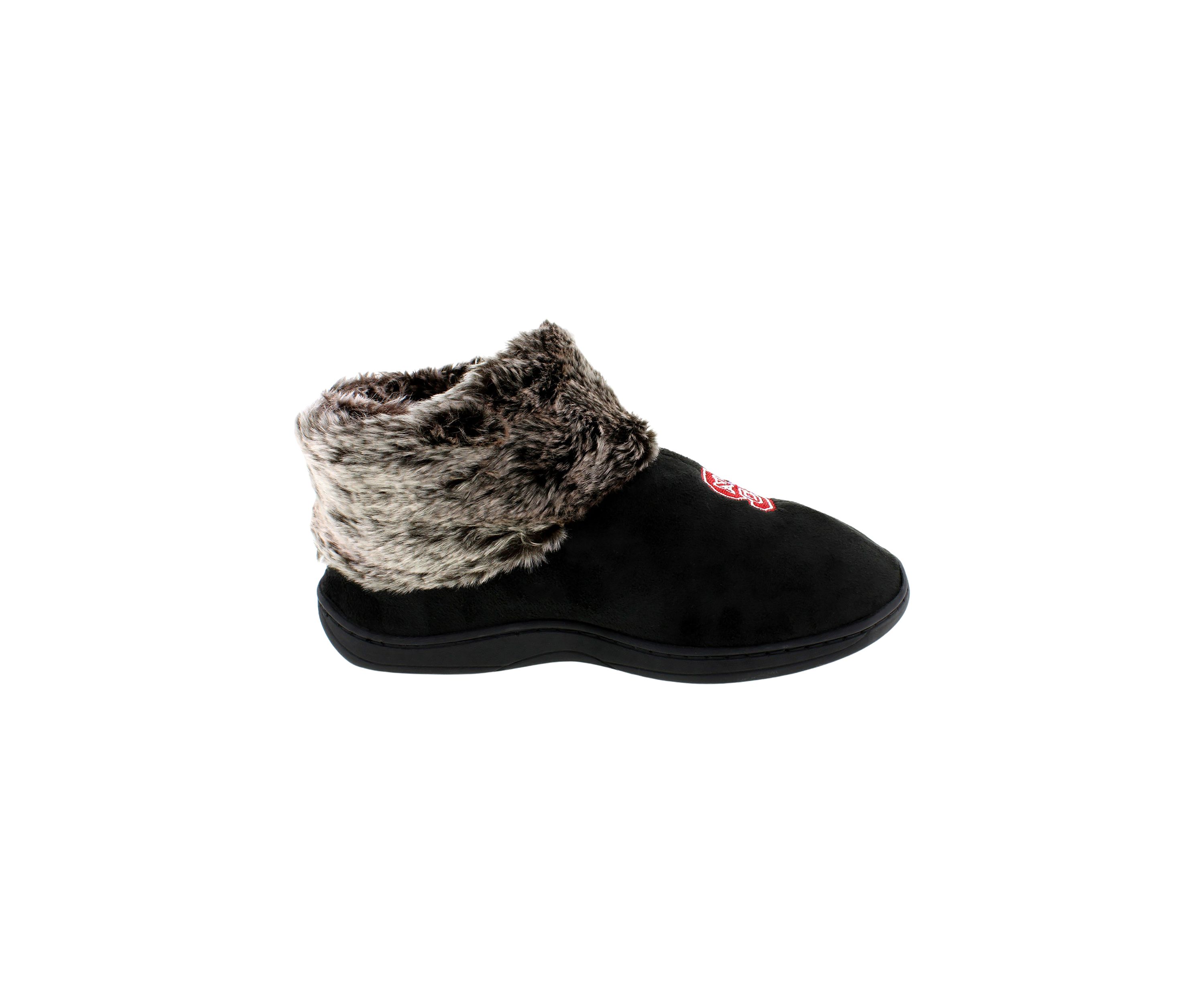 NCAA NC State Wolfpack Faux Sheepskin Furry Top Slippers