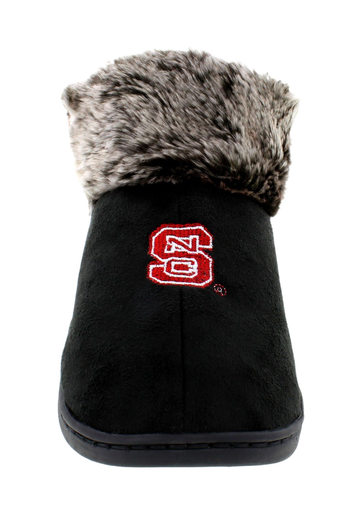 NCAA NC State Wolfpack Faux Sheepskin Furry Top Slippers