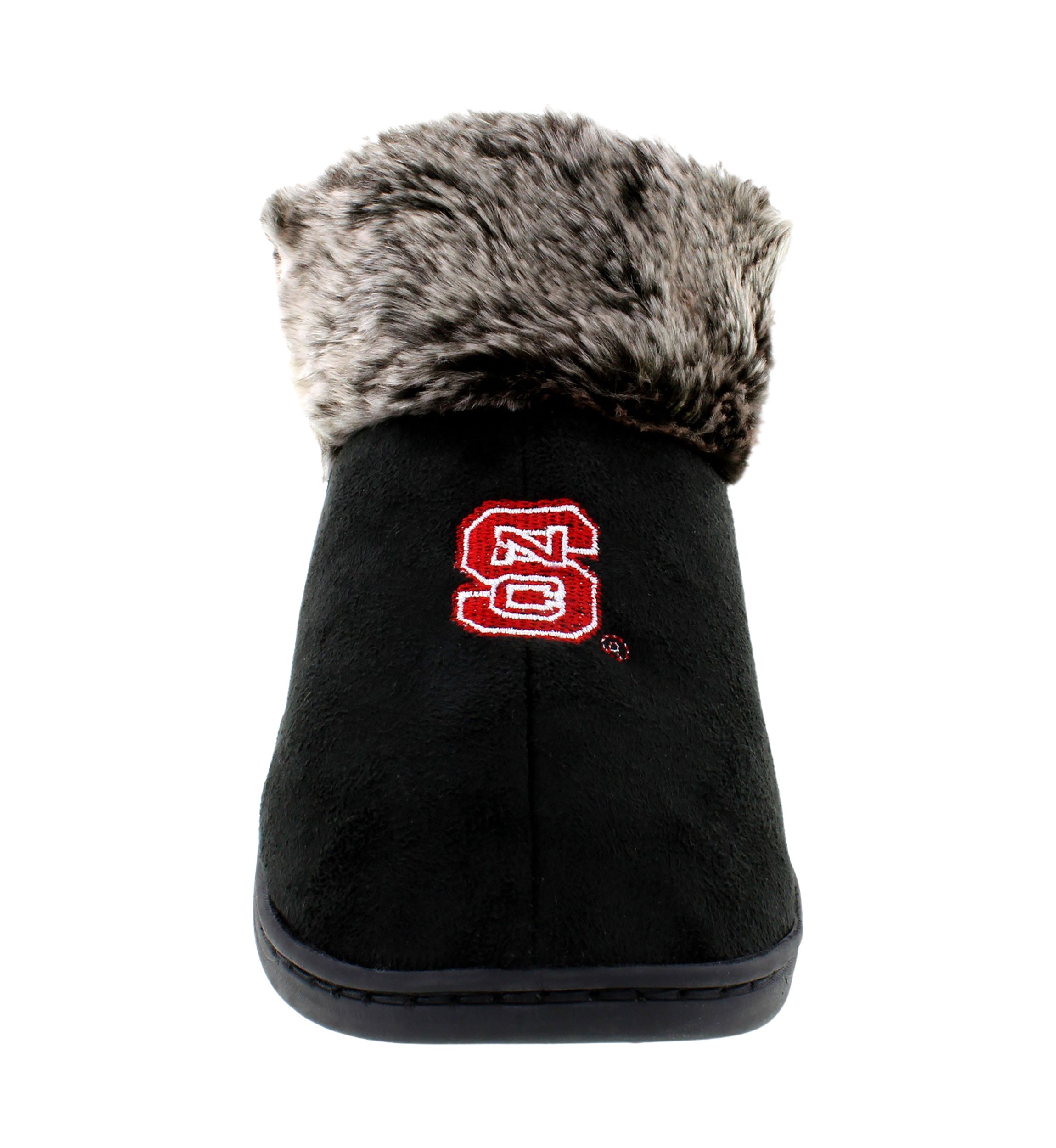 NCAA NC State Wolfpack Faux Sheepskin Furry Top Slippers