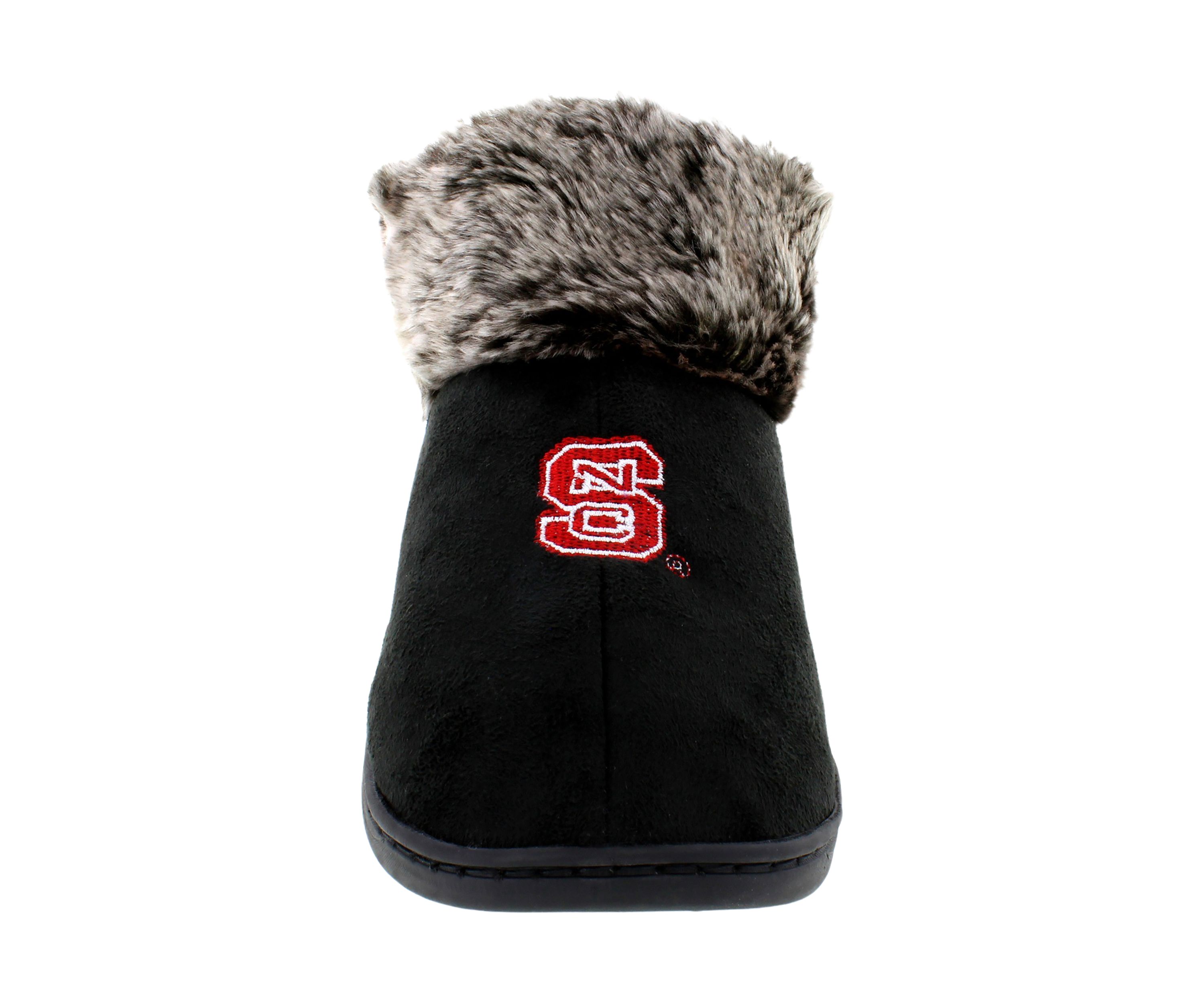 NCAA NC State Wolfpack Faux Sheepskin Furry Top Slippers