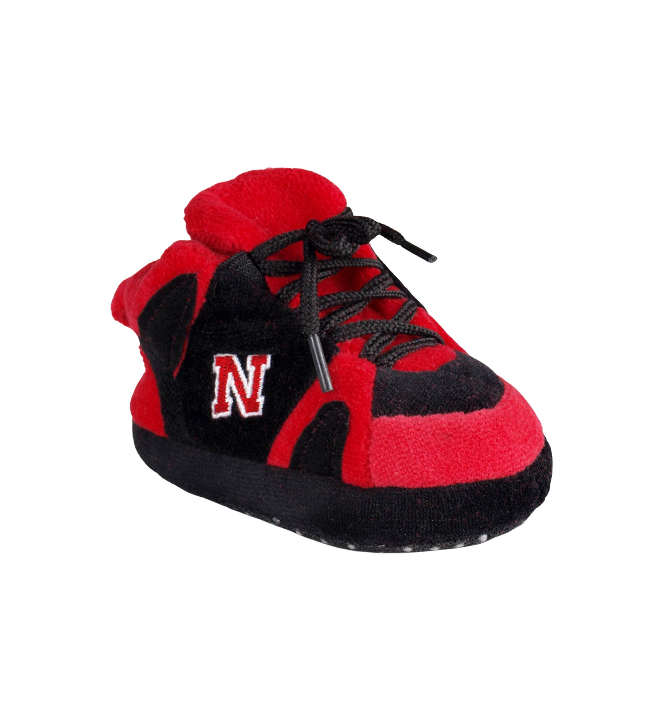 NCAA Nebraska Cornhuskers Cute Baby Sneaker Slippers