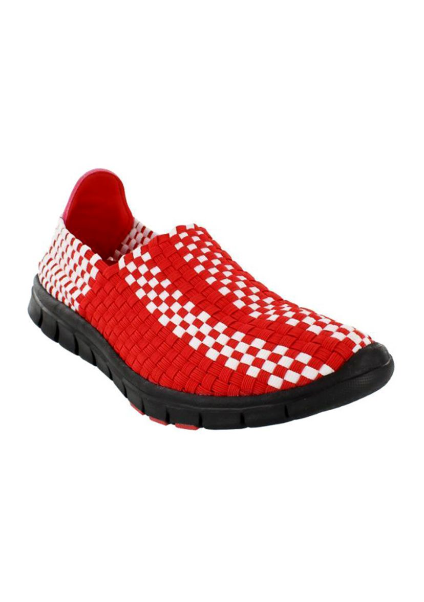 NCAA Nebraska Cornhuskers Woven Colors Comfy Slip On Shoes