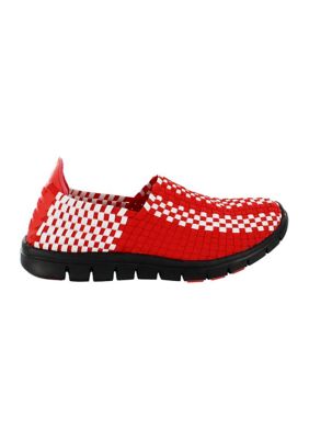 NCAA Nebraska Cornhuskers Woven Colors Comfy Slip On Shoes