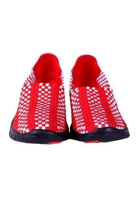 NCAA Nebraska Cornhuskers Woven Colors Comfy Slip On Shoes