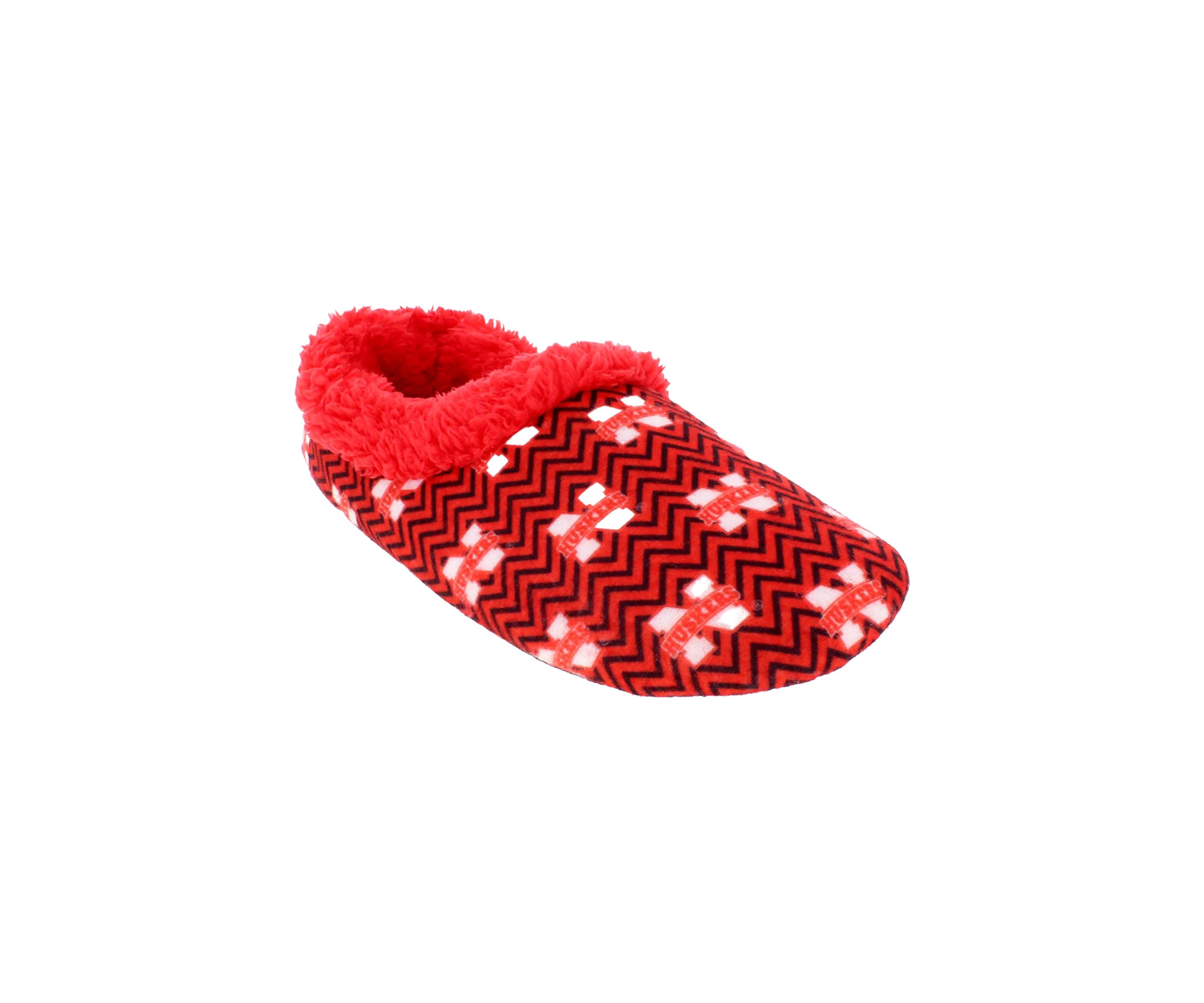 NCAA Nebraska Cornhuskers Chevron Slip On Slippers