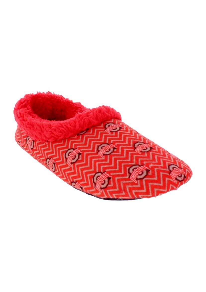 NCAA Ohio State Buckeyes Chevron Slip On Slippers