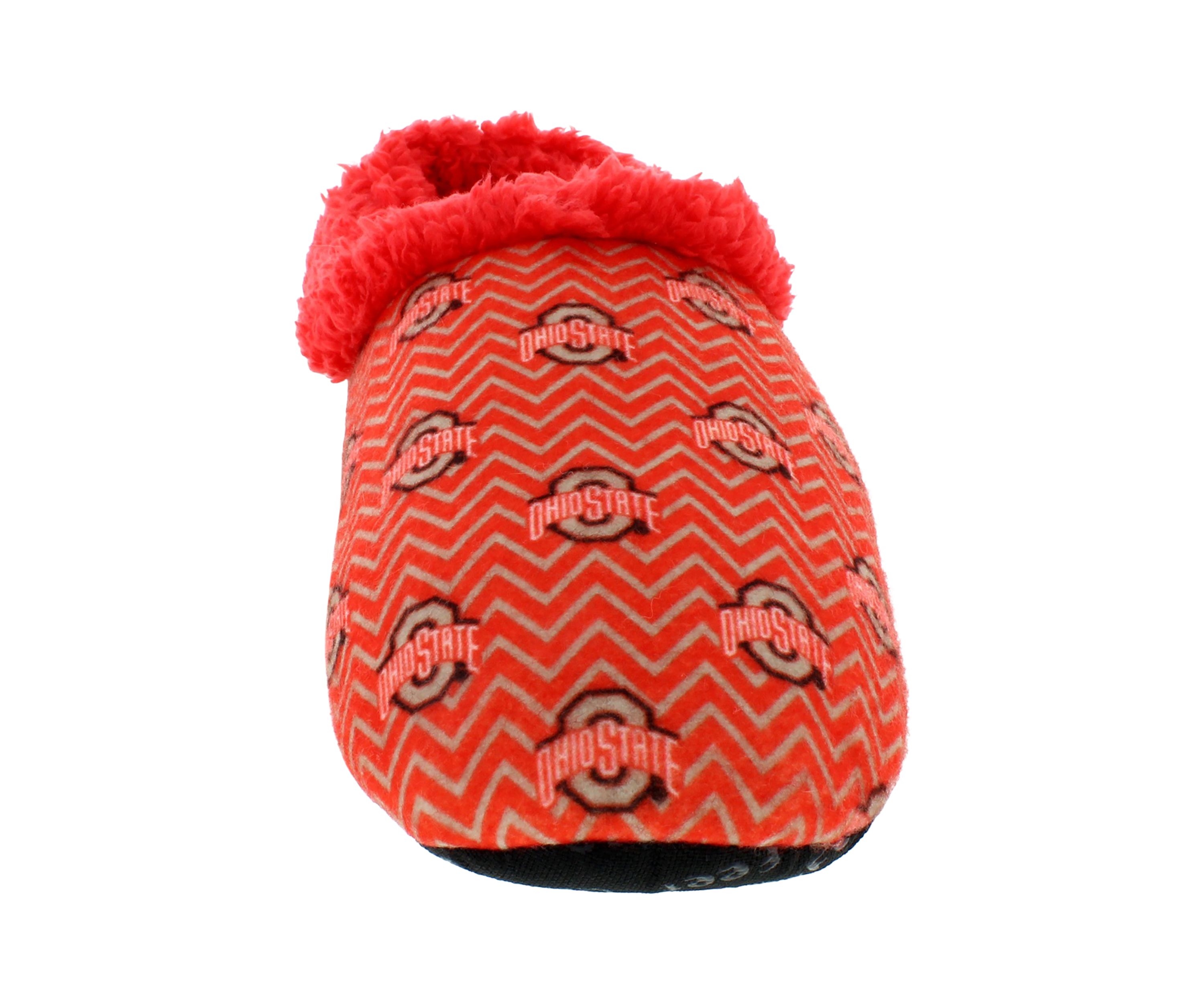 NCAA Ohio State Buckeyes Chevron Slip On Slippers