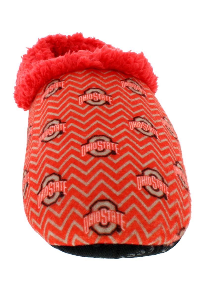 NCAA Ohio State Buckeyes Chevron Slip On Slippers