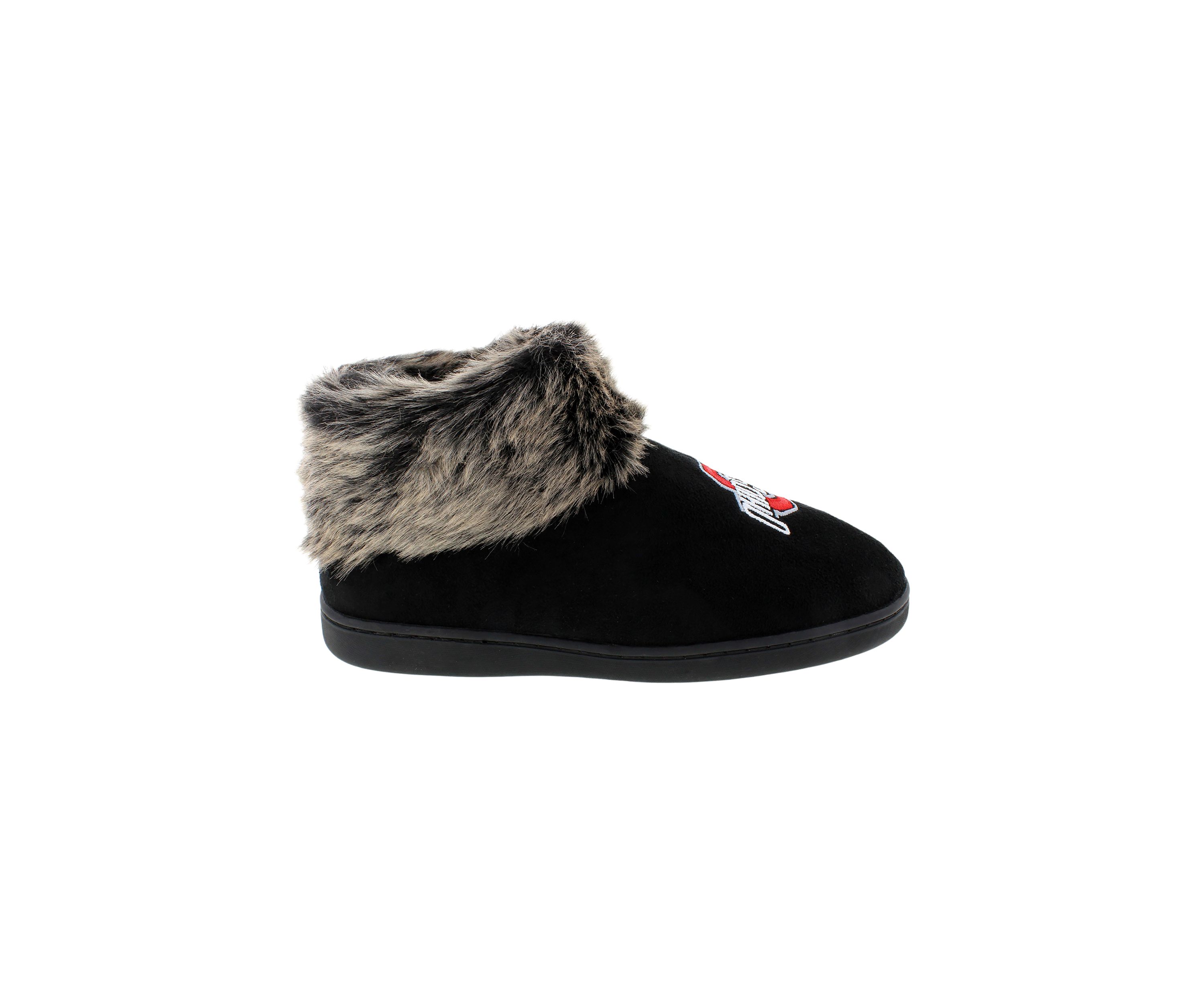 NCAA Ohio State Buckeyes Faux Sheepskin Furry Top Slippers