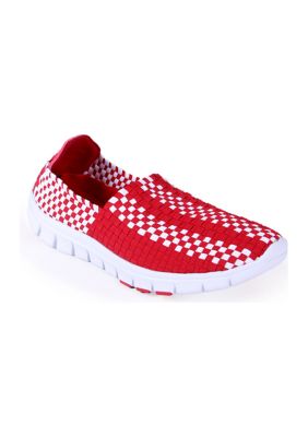 College Covers NCAA Oklahoma Sooners Woven Colors Comfy Slip On Shoes
