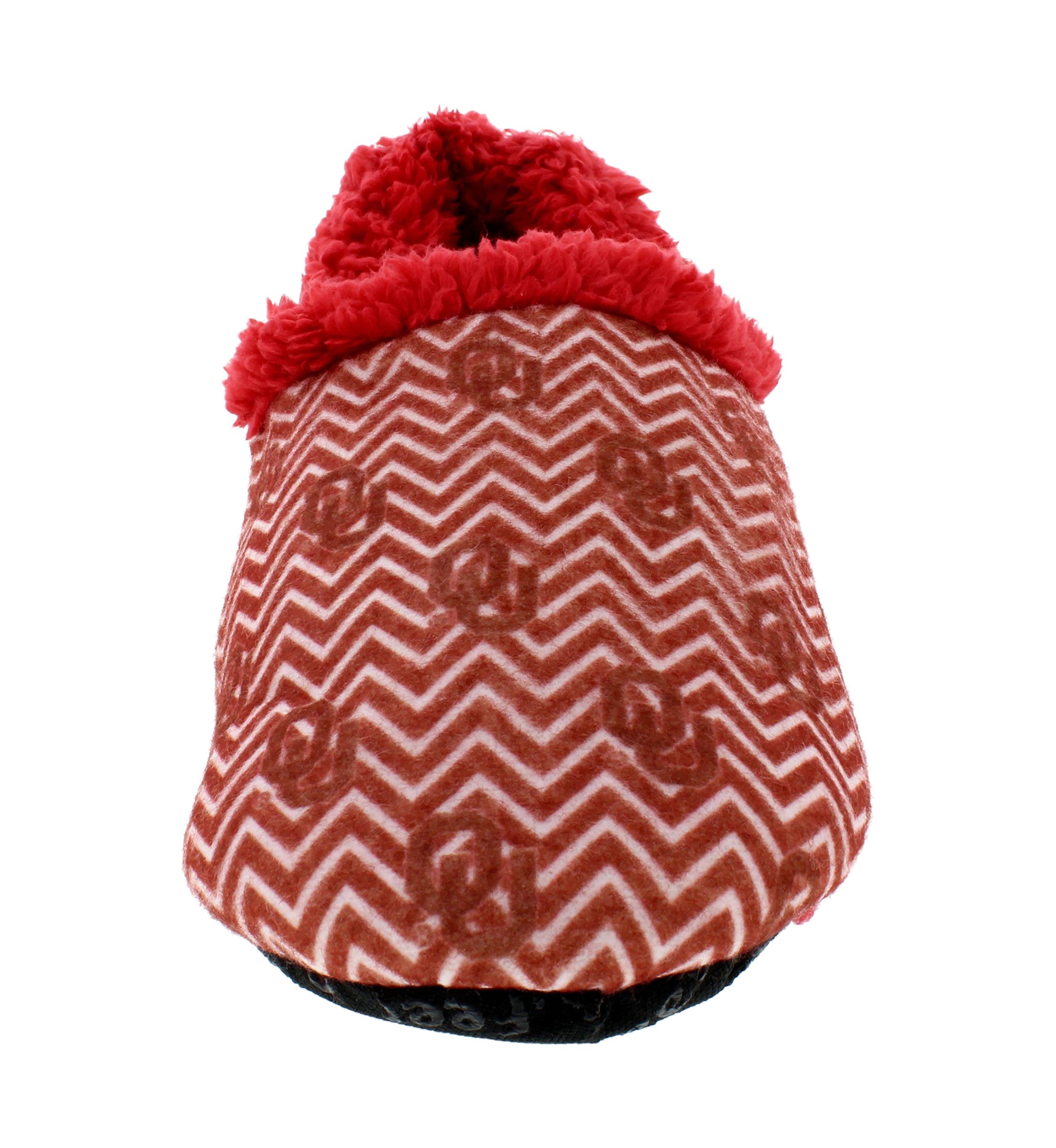 NCAA Oklahoma Sooners Chevron Slip On Slippers