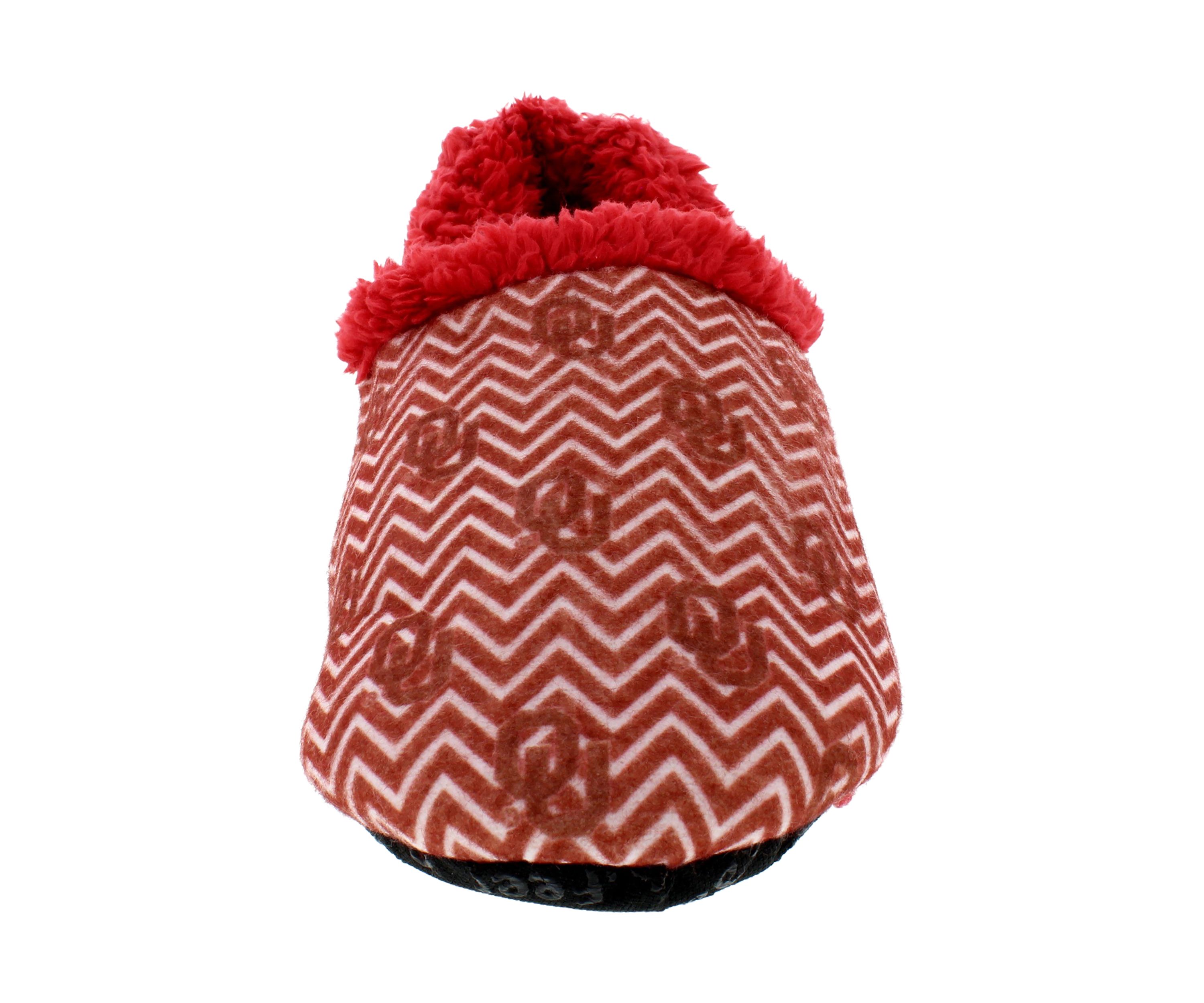 NCAA Oklahoma Sooners Chevron Slip On Slippers