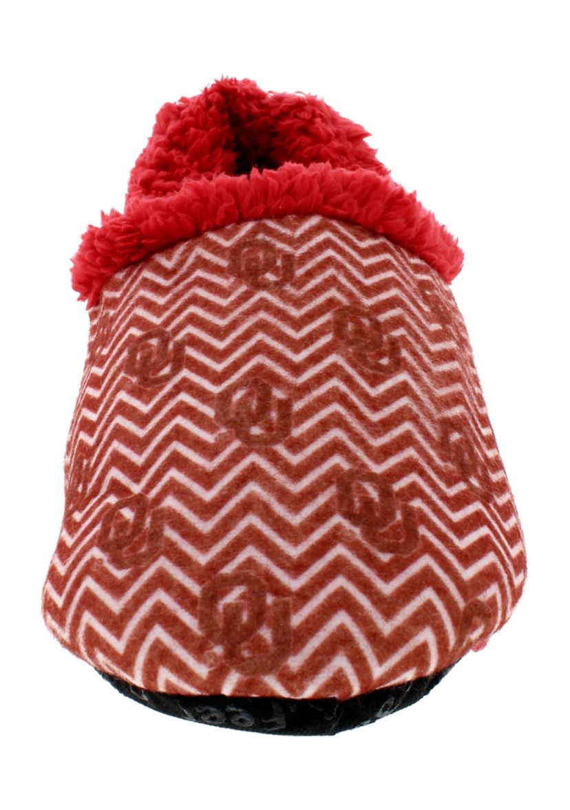 NCAA Oklahoma Sooners Chevron Slip On Slippers