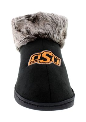 NCAA Oklahoma State Cowboys Faux Sheepskin Furry Top Slippers