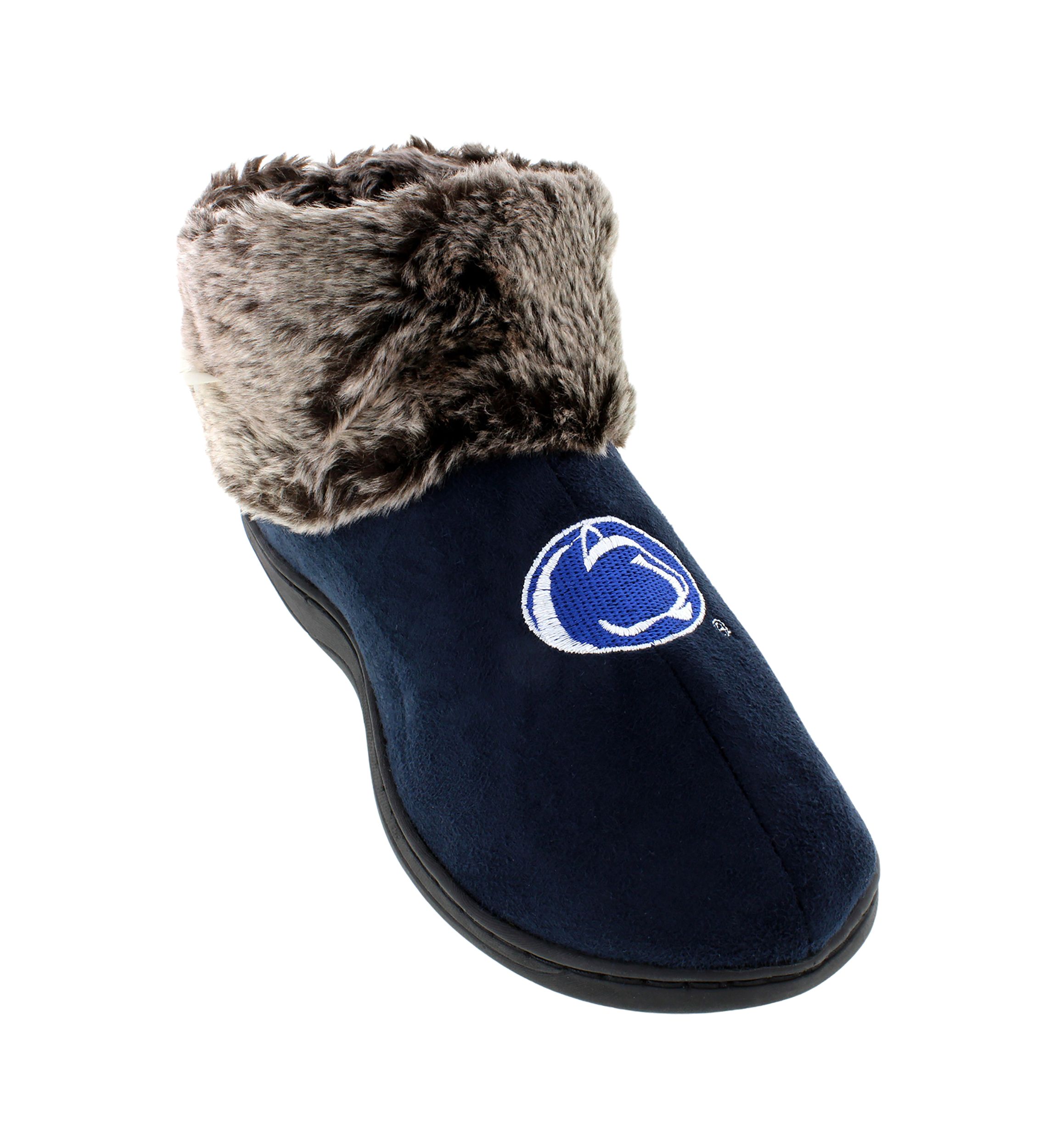 NCAA Penn State Nittany Lions Faux Sheepskin Furry Top Slippers
