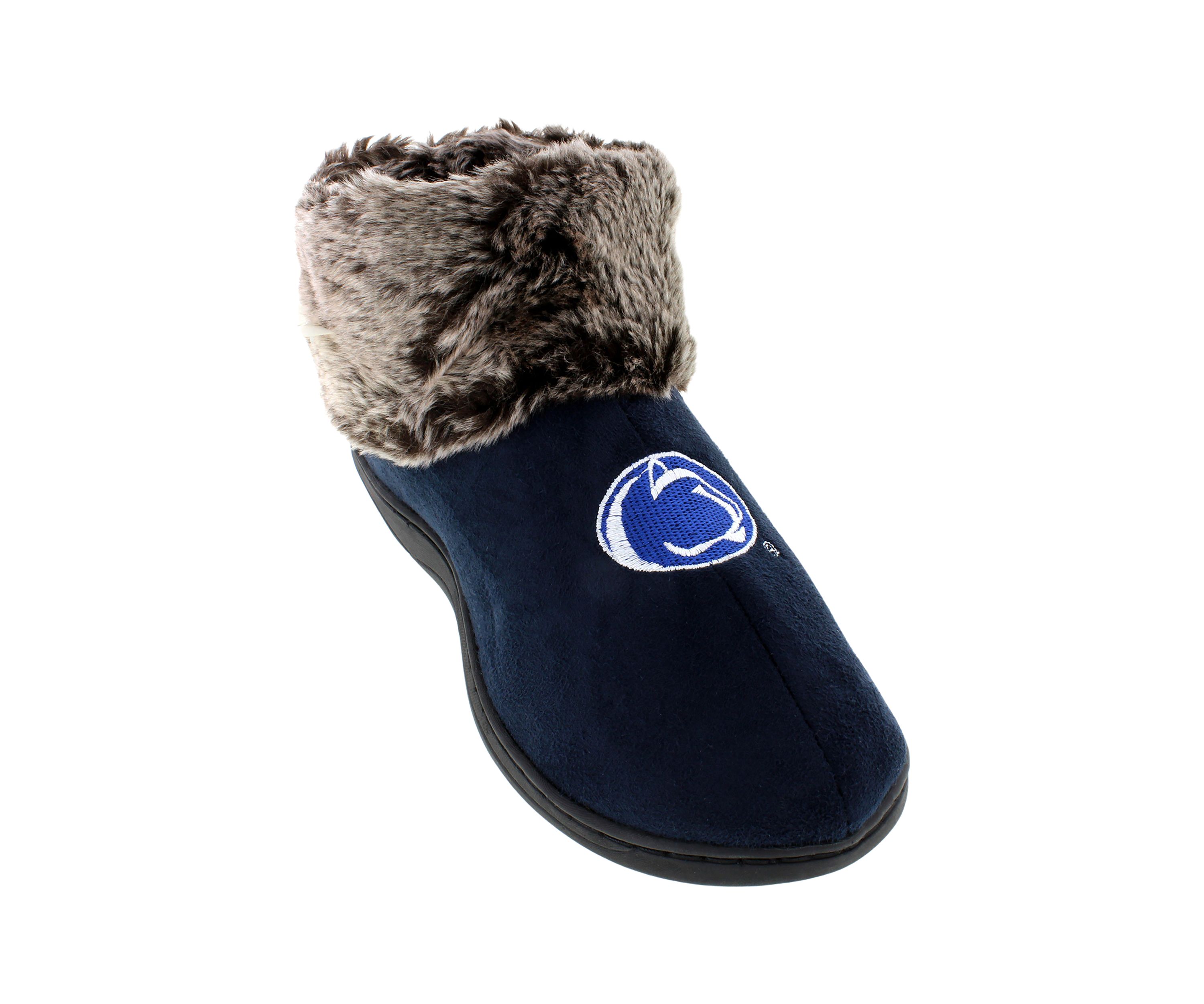 NCAA Penn State Nittany Lions Faux Sheepskin Furry Top Slippers