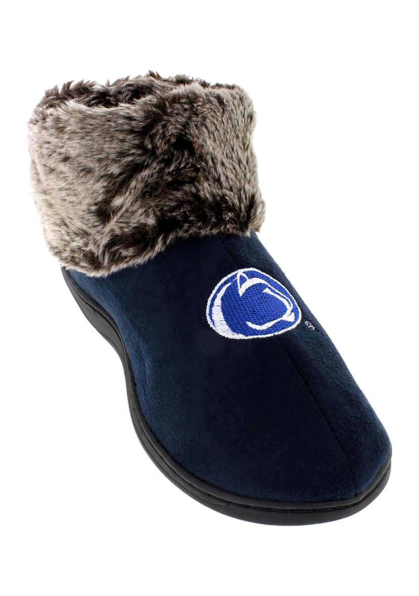 NCAA Penn State Nittany Lions Faux Sheepskin Furry Top Slippers
