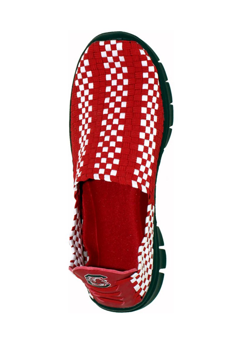 NCAA South Carolina Gamecocks Woven Colors Comfy Slip On Shoes