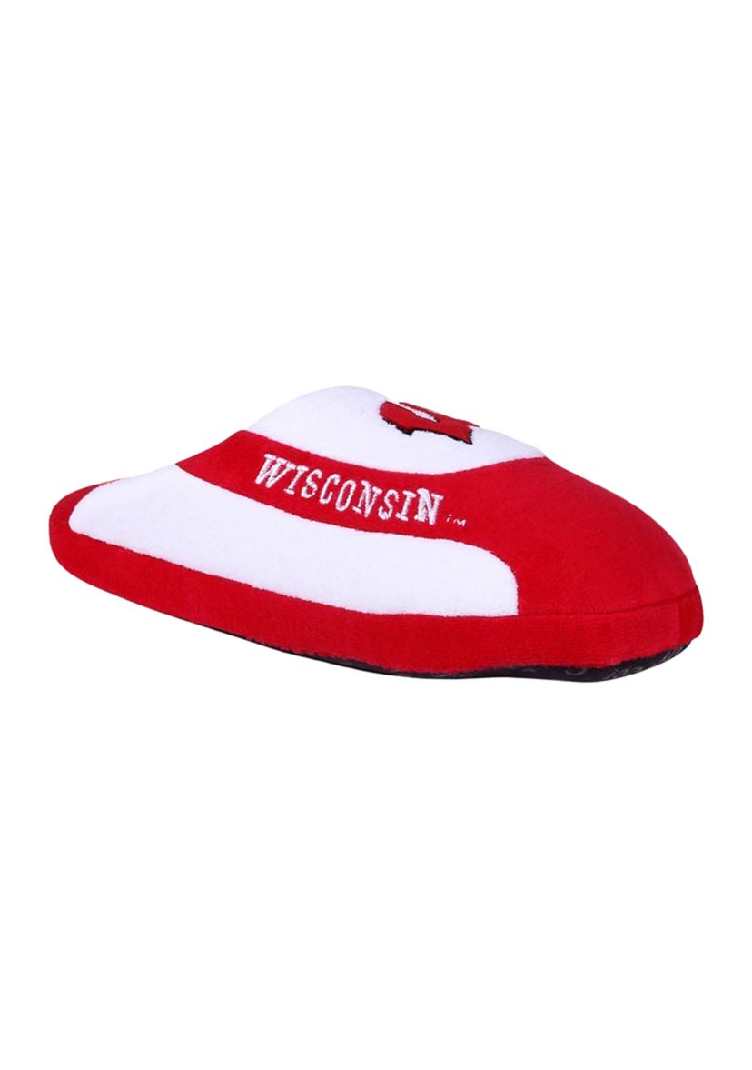NCAA Wisconsin Badgers Low Pro Stripe Slip On Slippers