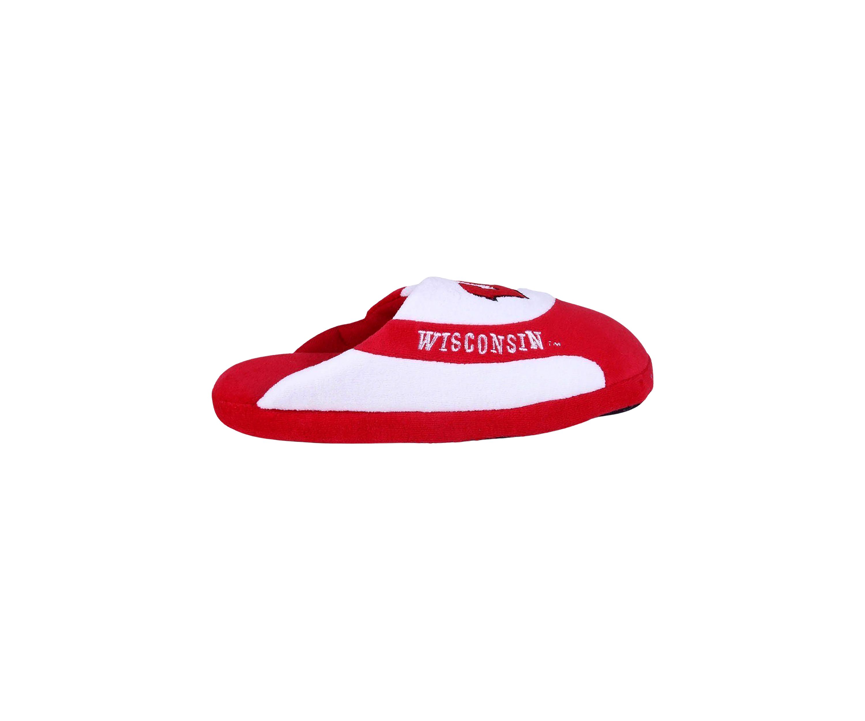 NCAA Wisconsin Badgers Low Pro Stripe Slip On Slippers