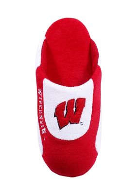 NCAA Wisconsin Badgers Low Pro Stripe Slip On Slippers