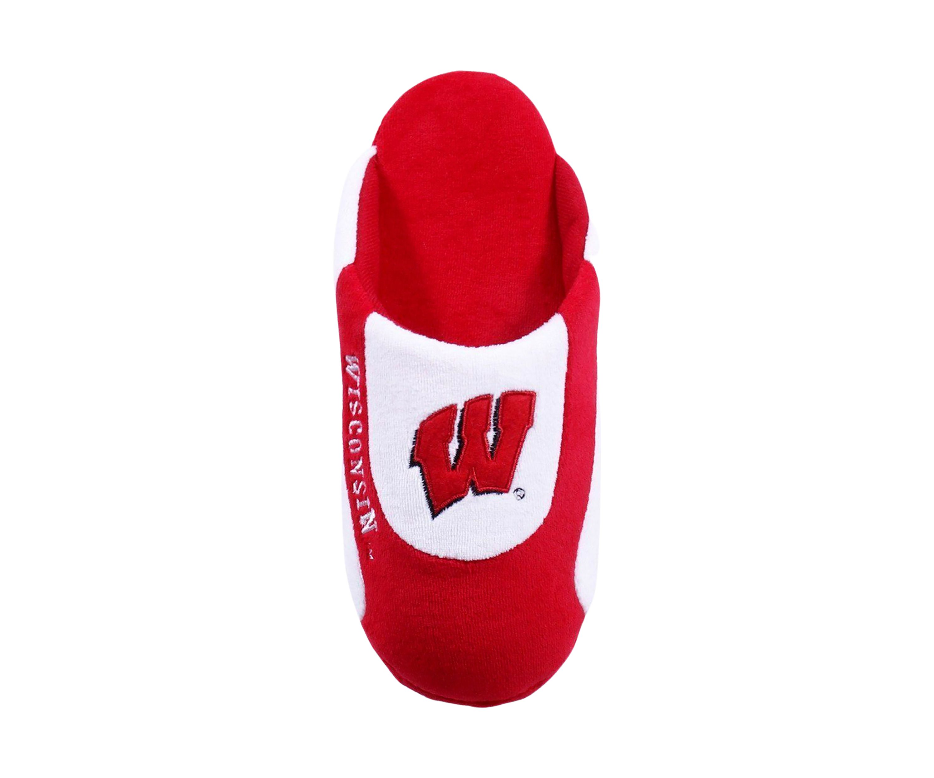 NCAA Wisconsin Badgers Low Pro Stripe Slip On Slippers