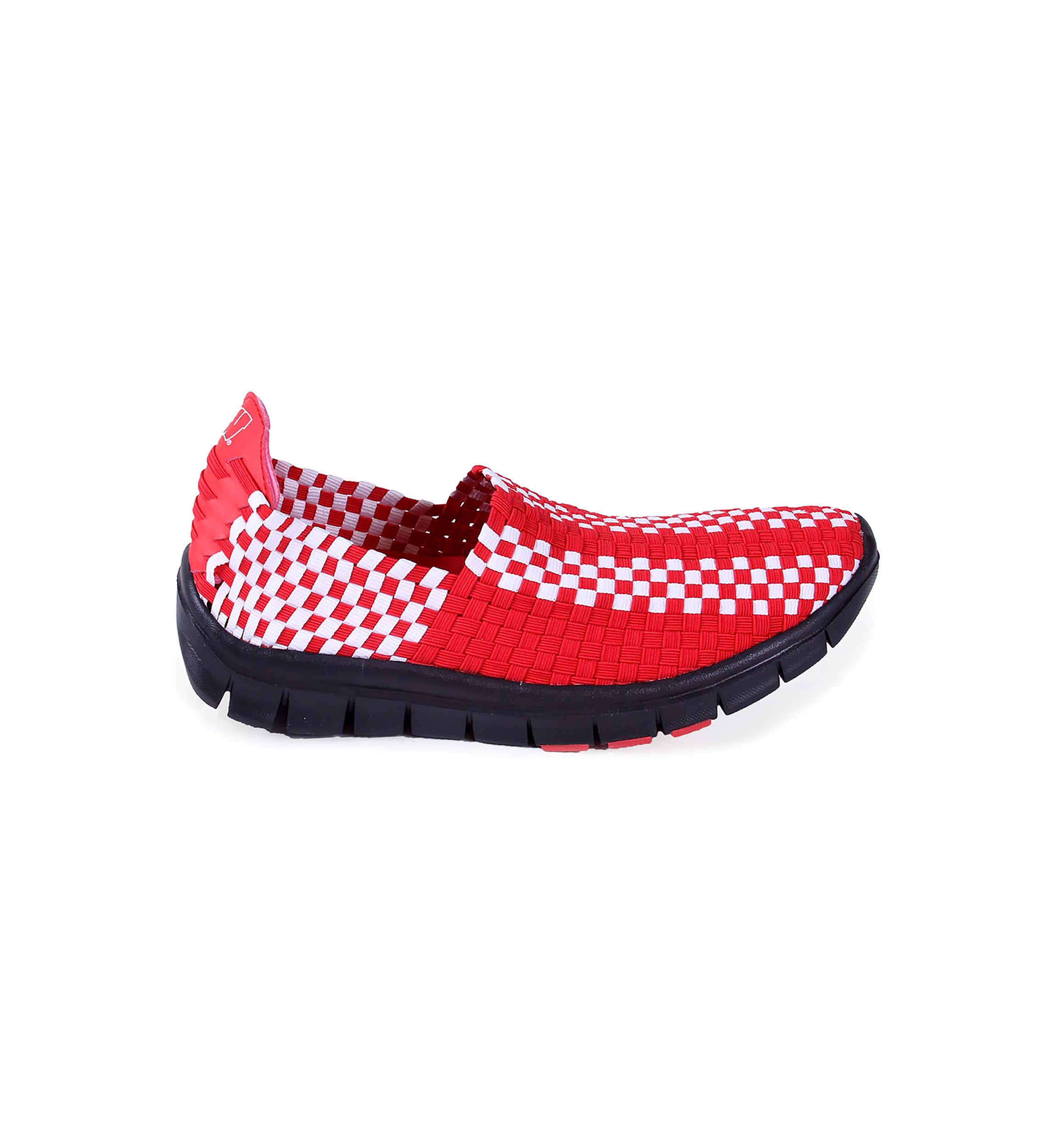 NCAA Wisconsin Badgers Woven Colors Comfy Slip On Shoes
