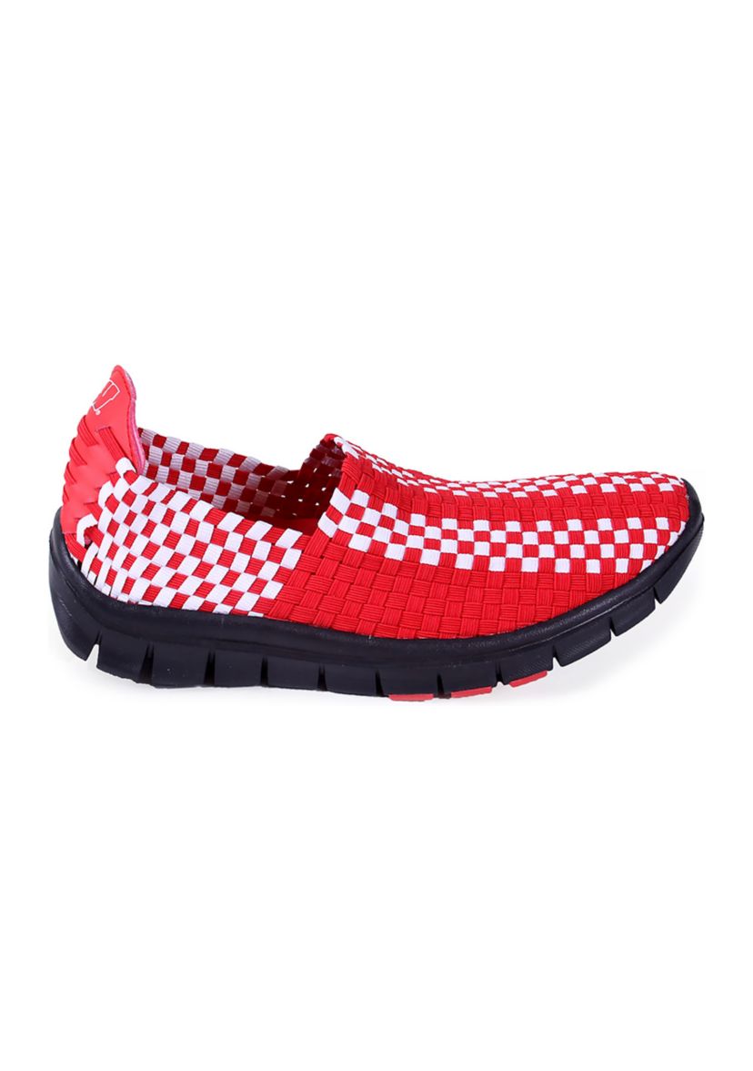 NCAA Wisconsin Badgers Woven Colors Comfy Slip On Shoes