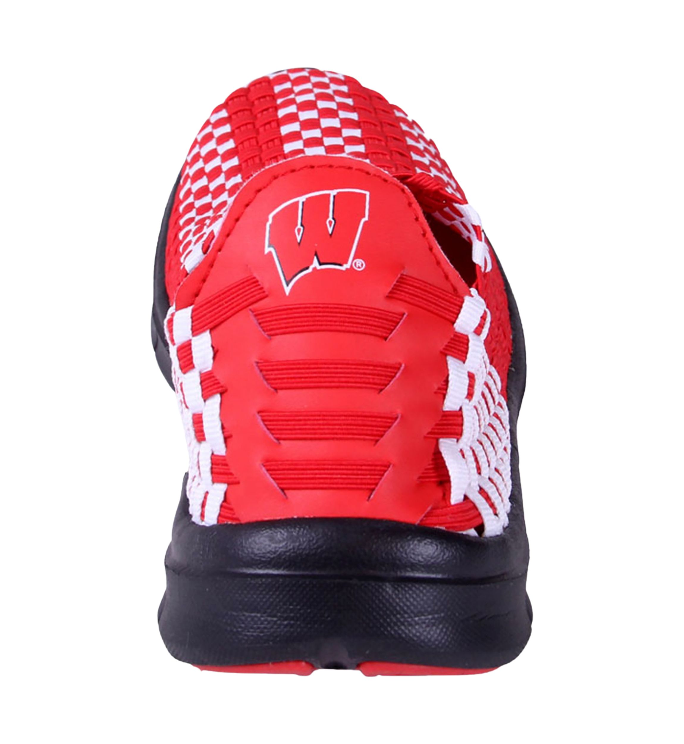 NCAA Wisconsin Badgers Woven Colors Comfy Slip On Shoes
