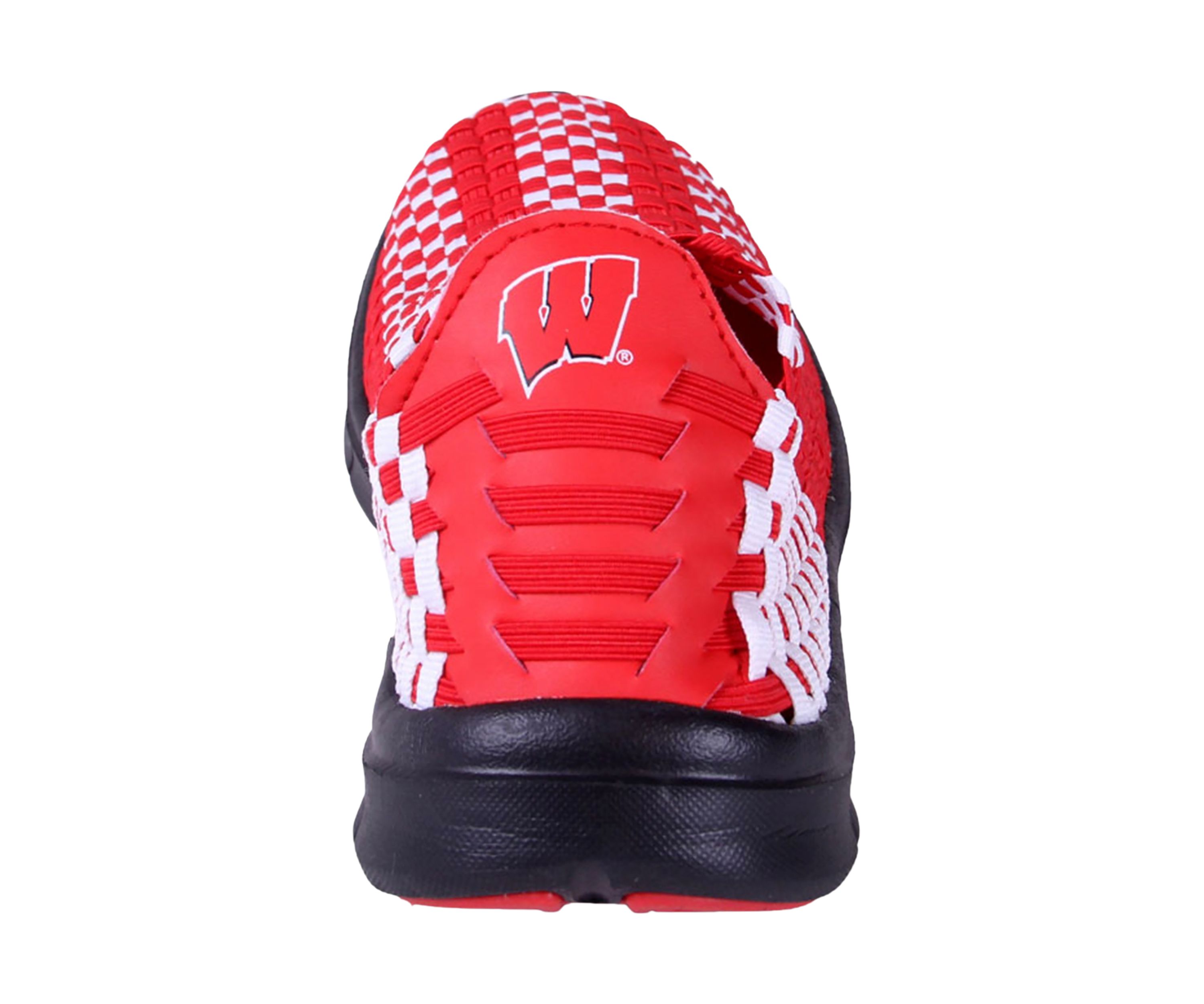 NCAA Wisconsin Badgers Woven Colors Comfy Slip On Shoes