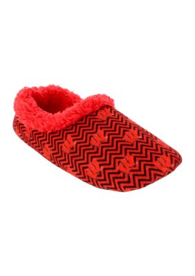 NCAA Wisconsin Badgers Chevron Slip On Slippers