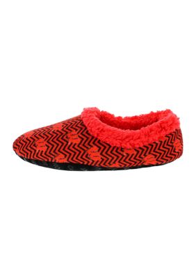 NCAA Wisconsin Badgers Chevron Slip On Slippers