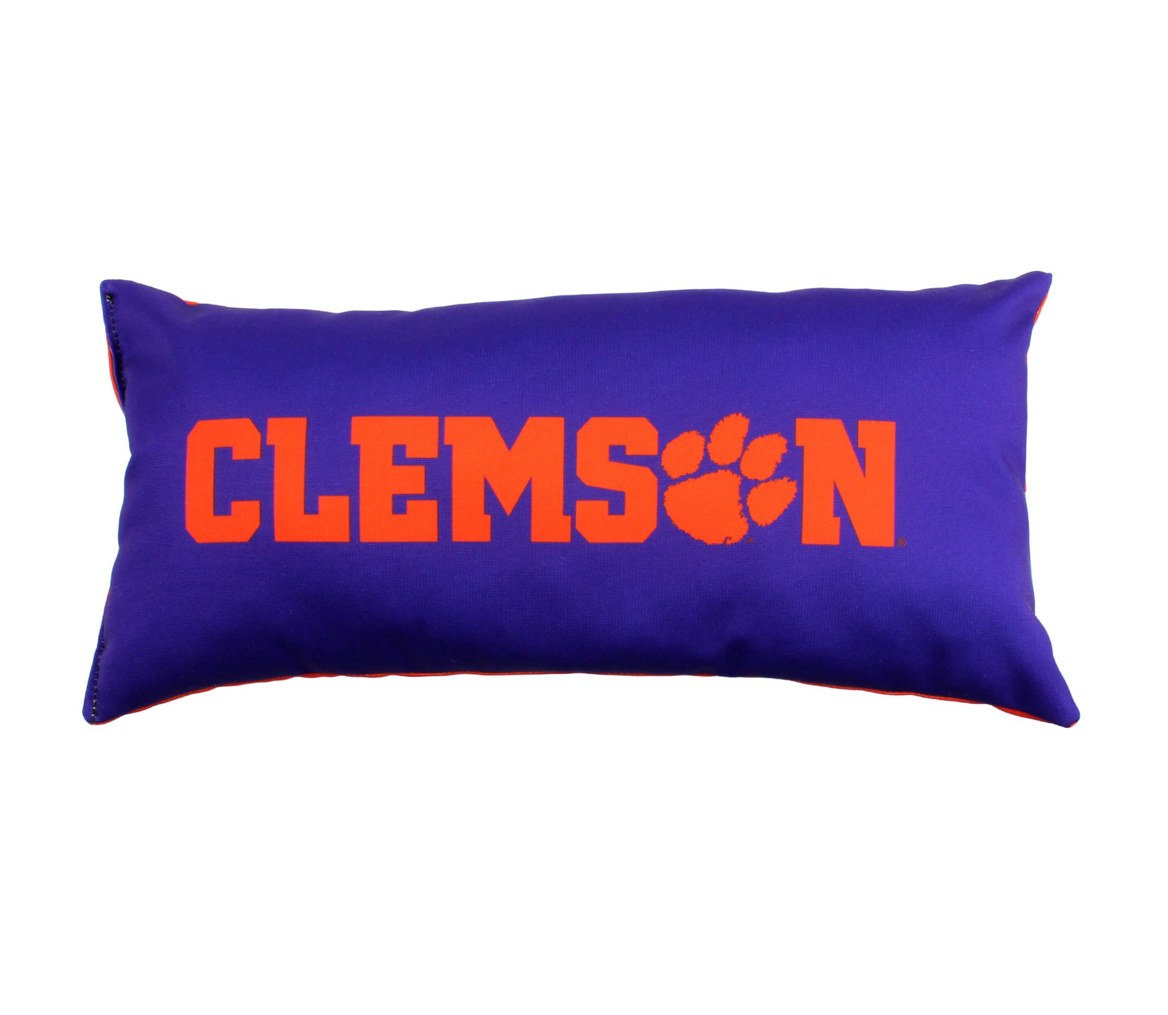 NCAA Clemson Tigers 2 Sided Bolster Travel Pillow