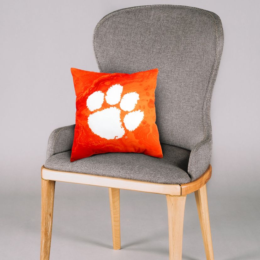 NCAA Clemson Tigers 2 Sided Color Swept Decorative Pillow