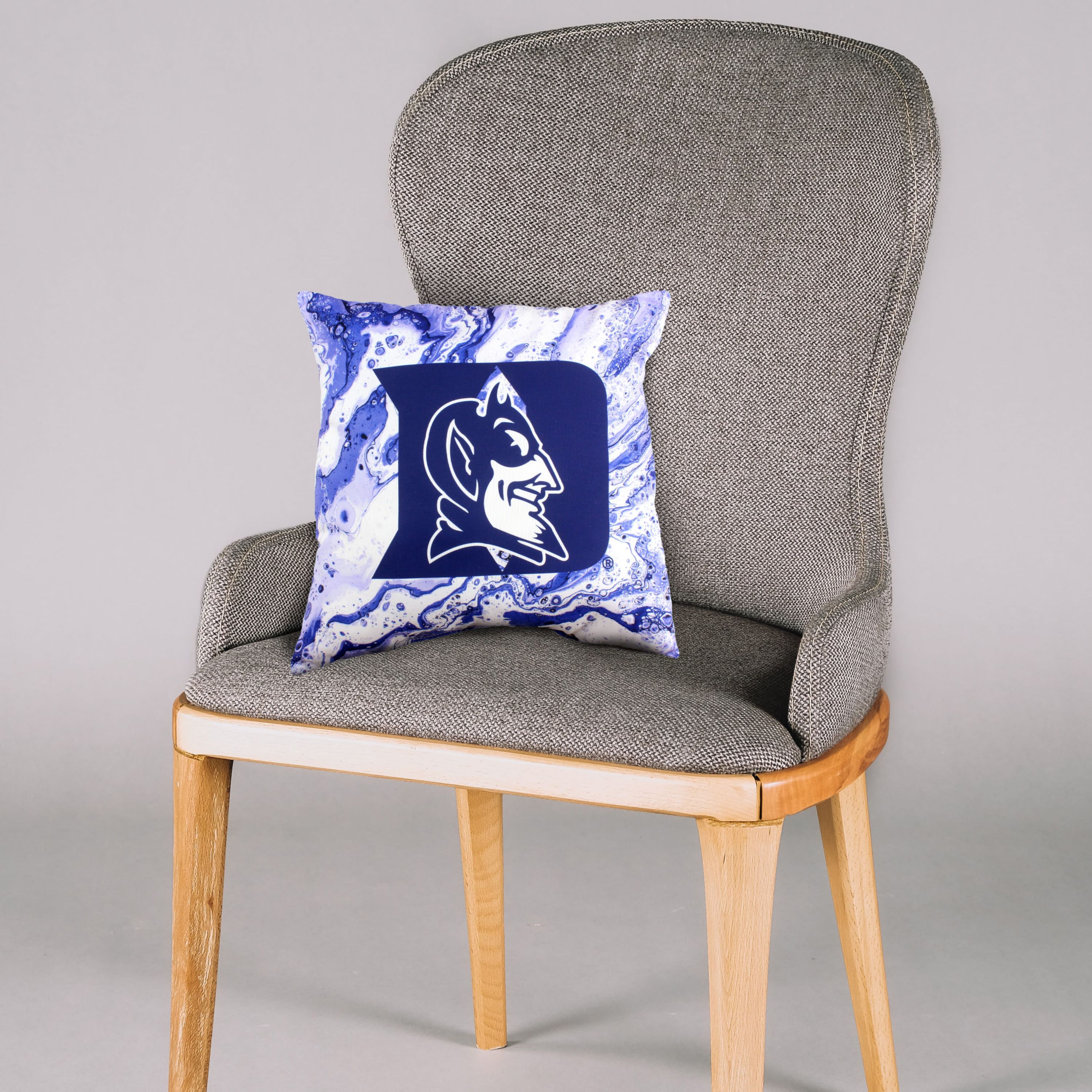 NCAA Duke Blue Devils 2 Sided Color Swept Decorative Pillow