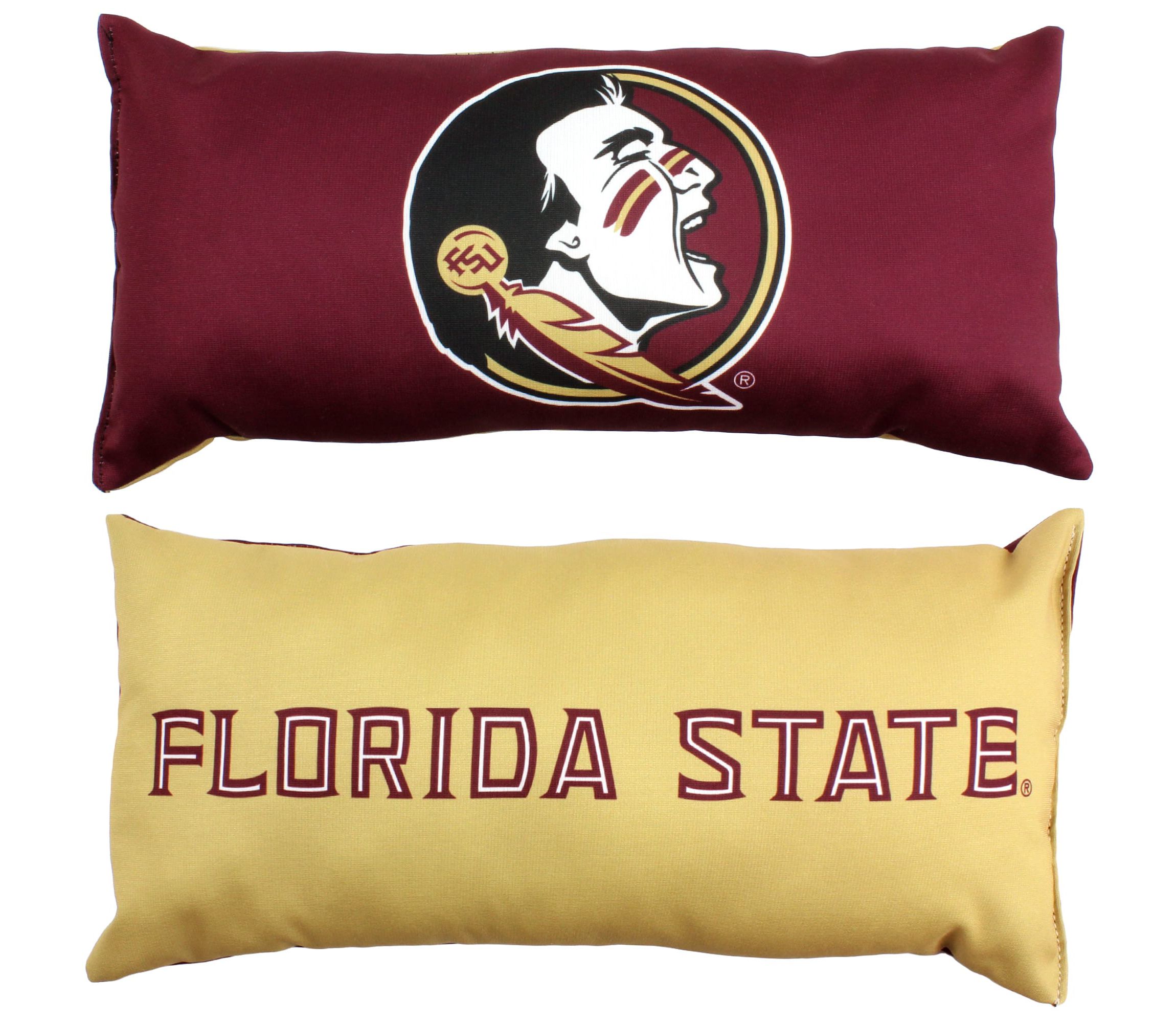 NCAA Florida State Seminoles 2 Sided Bolster Travel Pillow