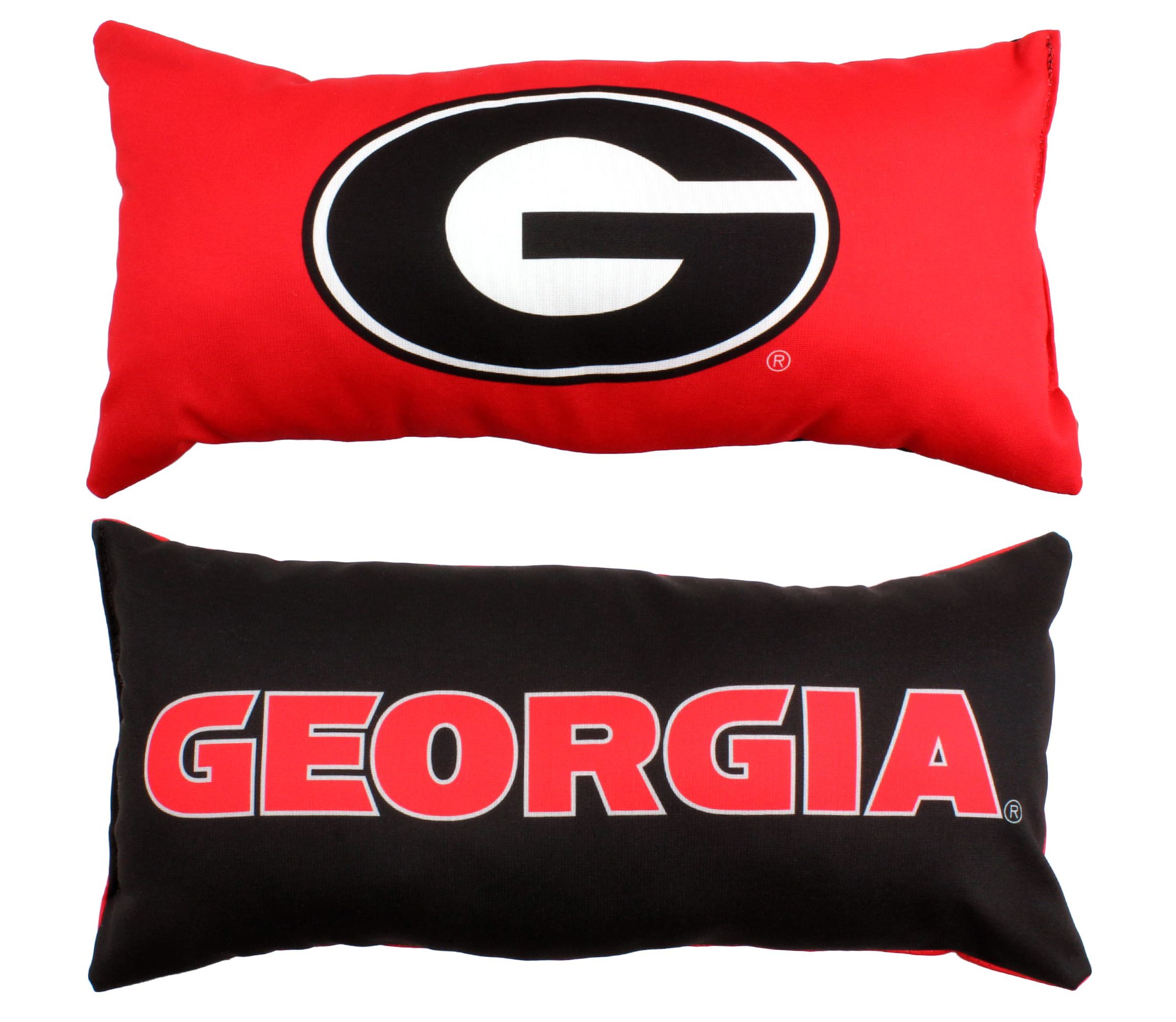 NCAA Georgia Bulldogs 2 Sided Bolster Travel Pillow
