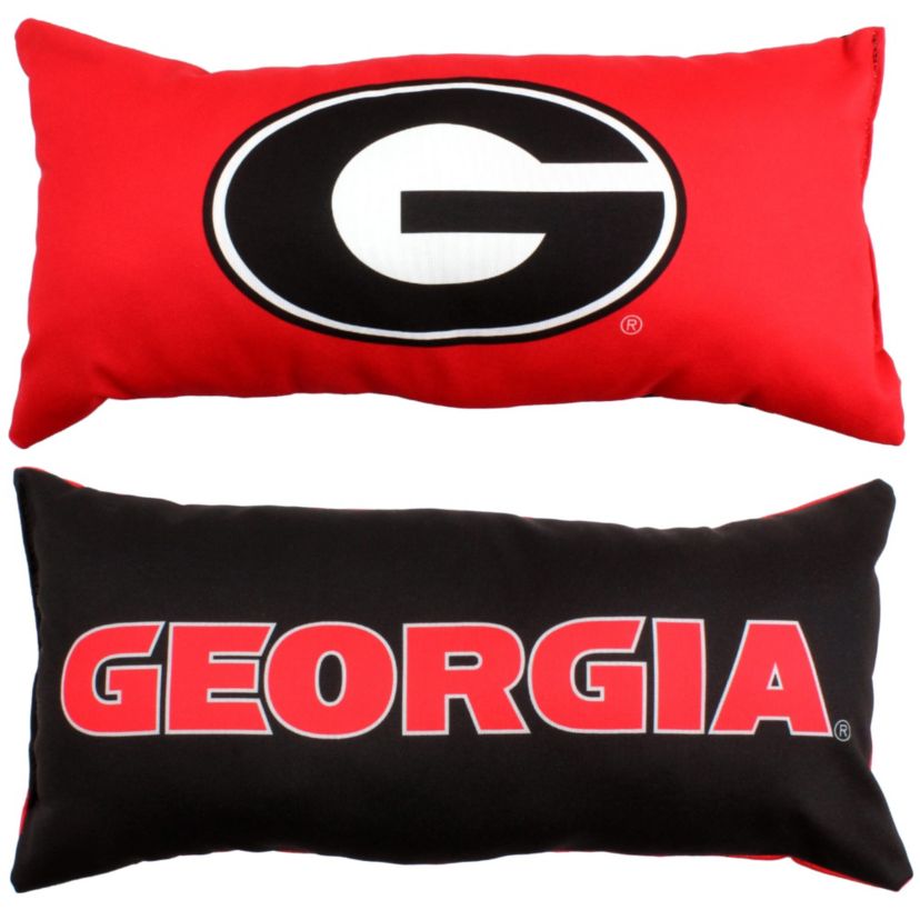 NCAA Georgia Bulldogs 2 Sided Bolster Travel Pillow