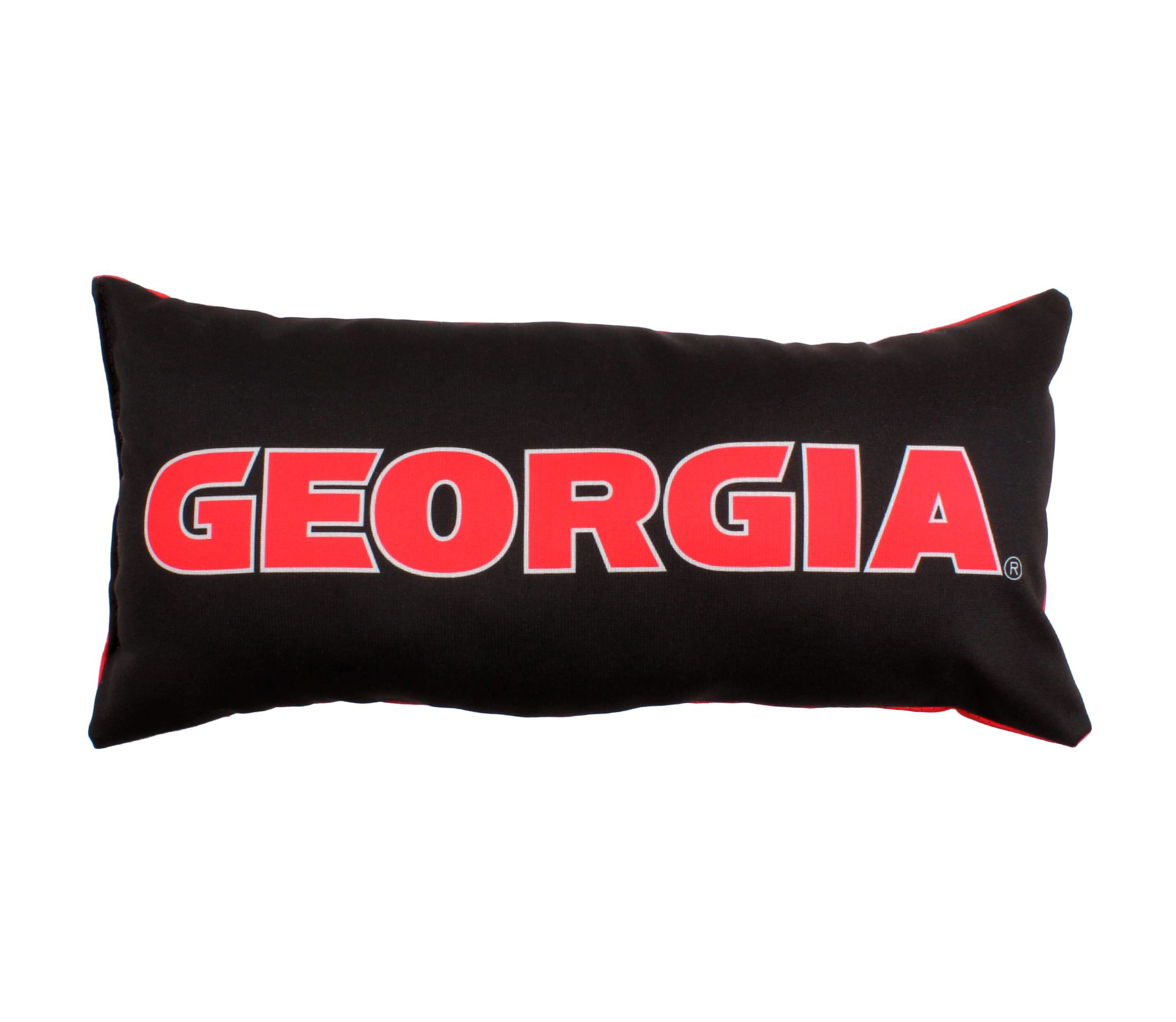 NCAA Georgia Bulldogs 2 Sided Bolster Travel Pillow