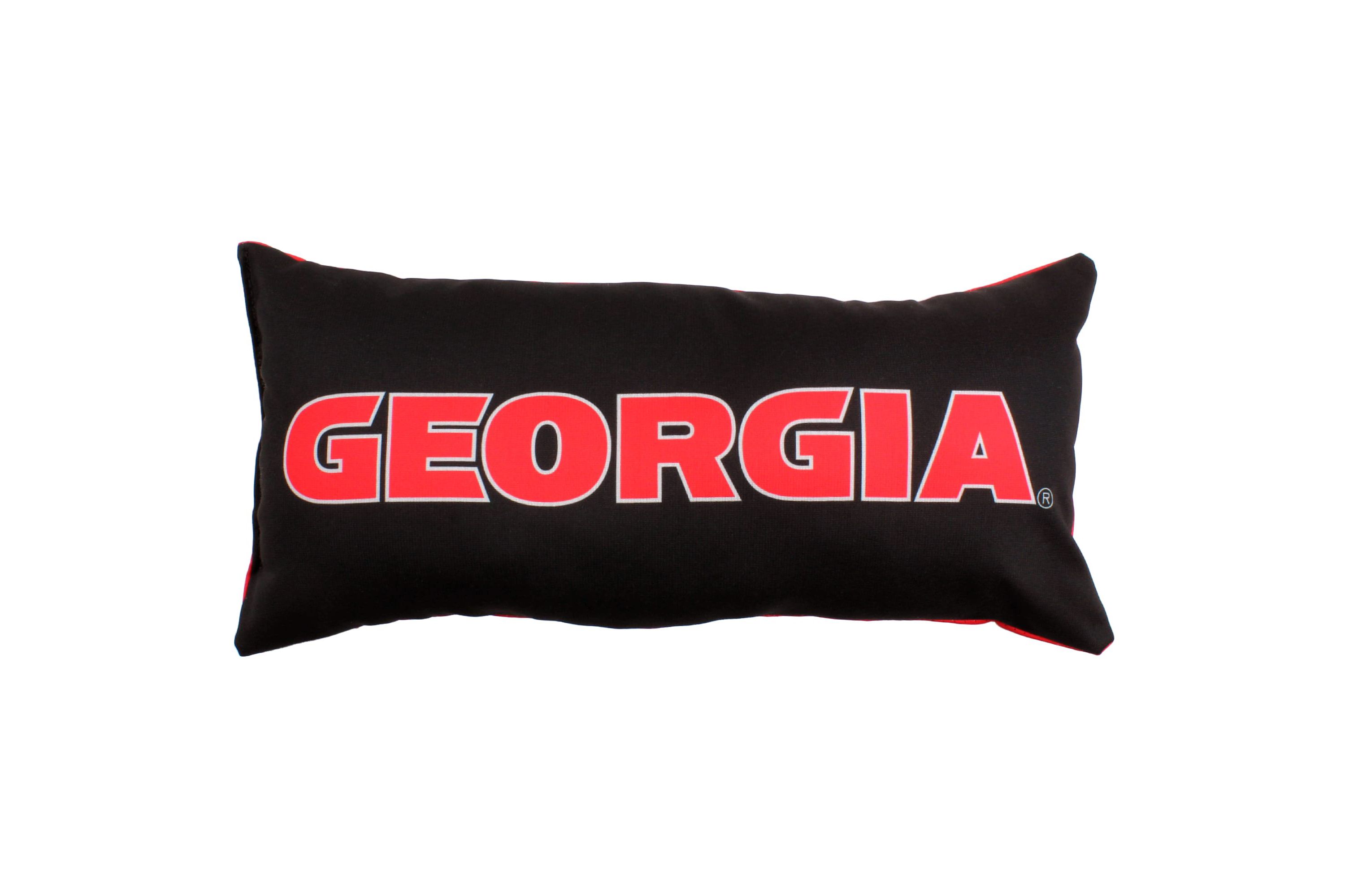 NCAA Georgia Bulldogs 2 Sided Bolster Travel Pillow