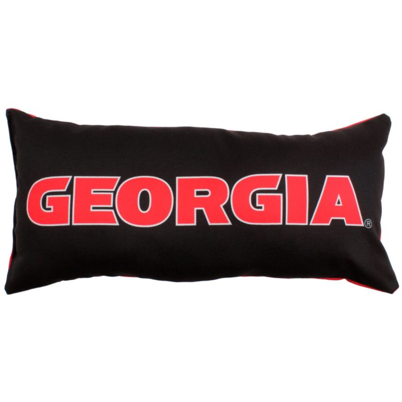 NCAA Georgia Bulldogs 2 Sided Bolster Travel Pillow