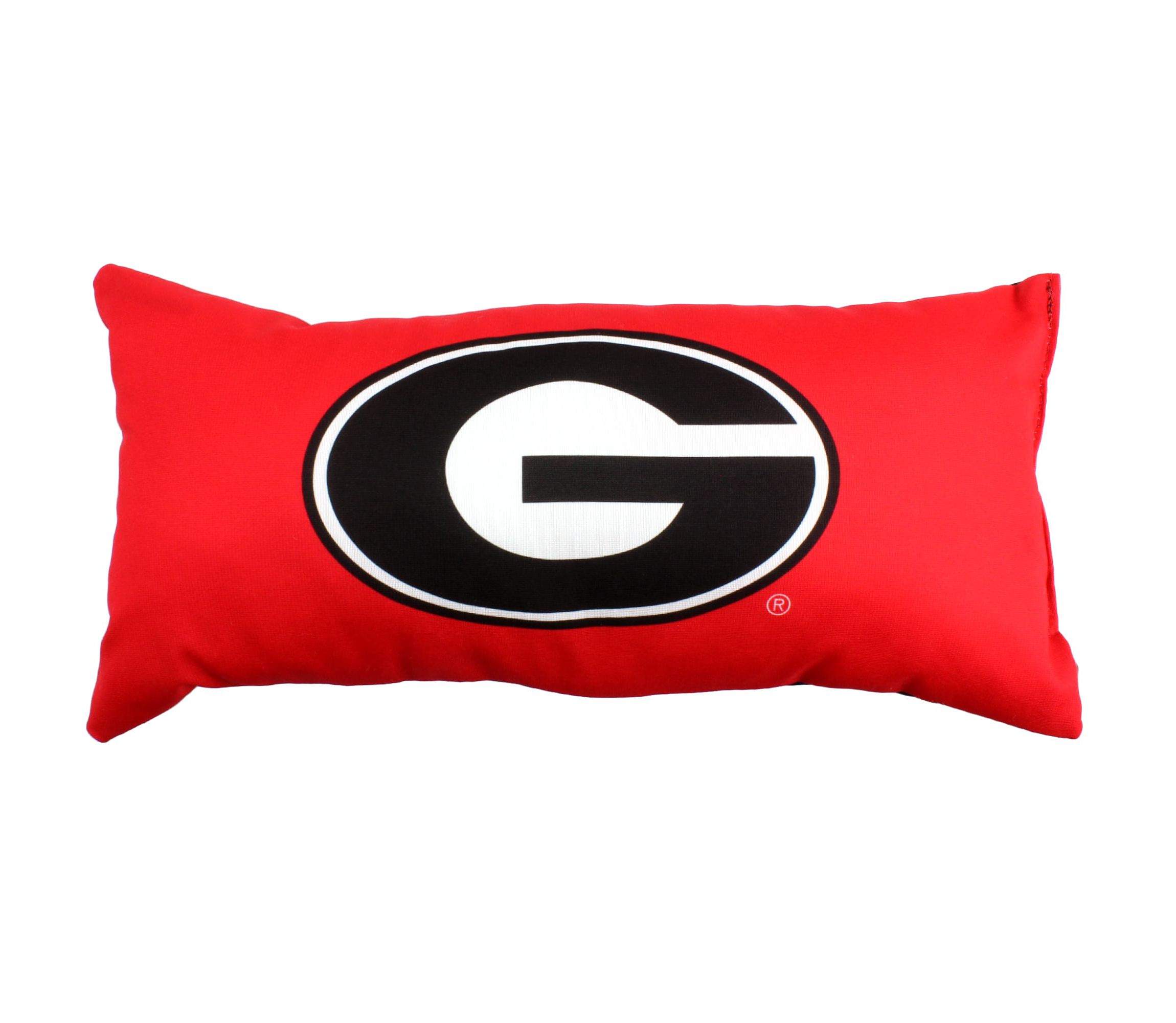 NCAA Georgia Bulldogs 2 Sided Bolster Travel Pillow