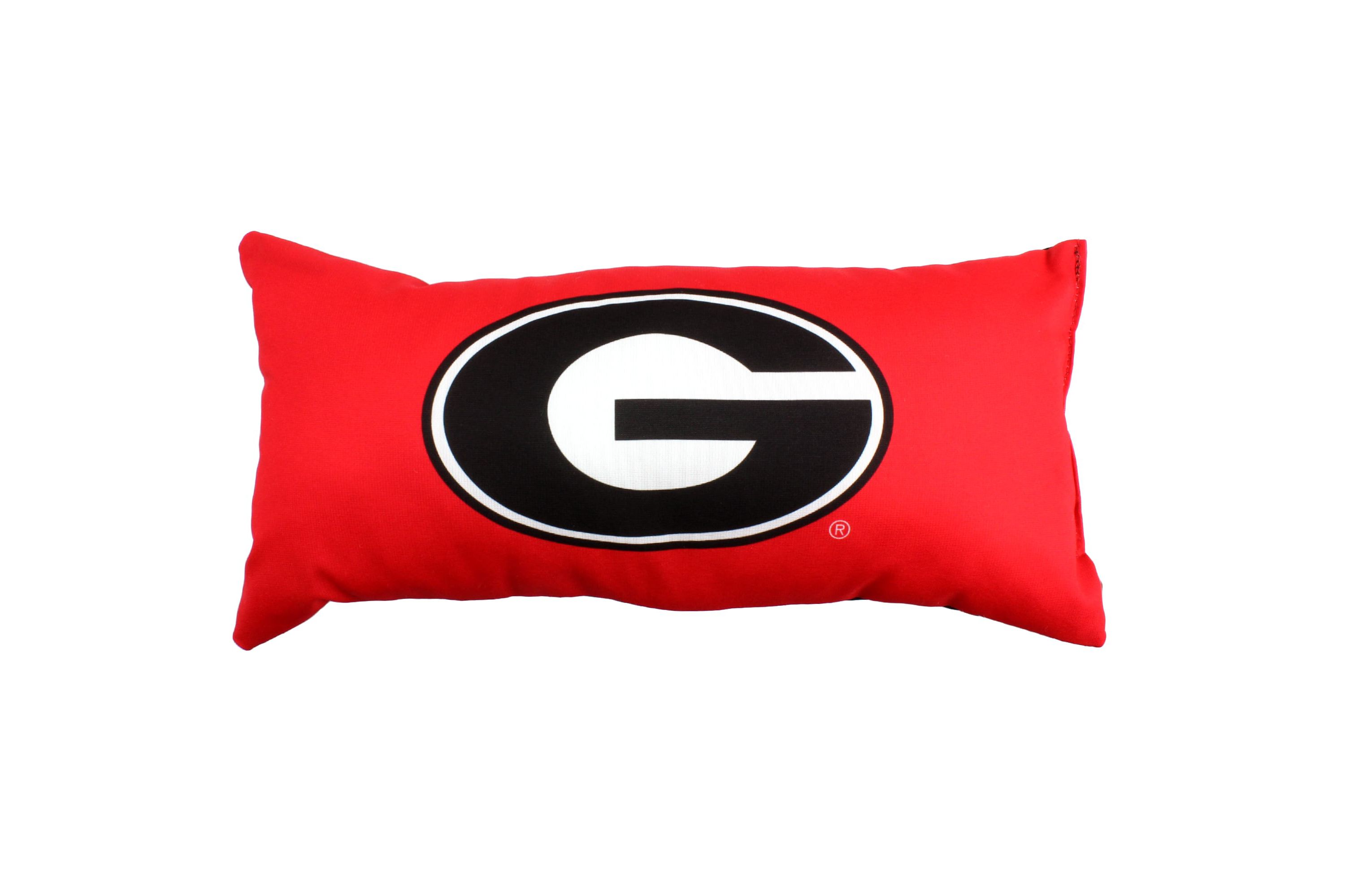 NCAA Georgia Bulldogs 2 Sided Bolster Travel Pillow
