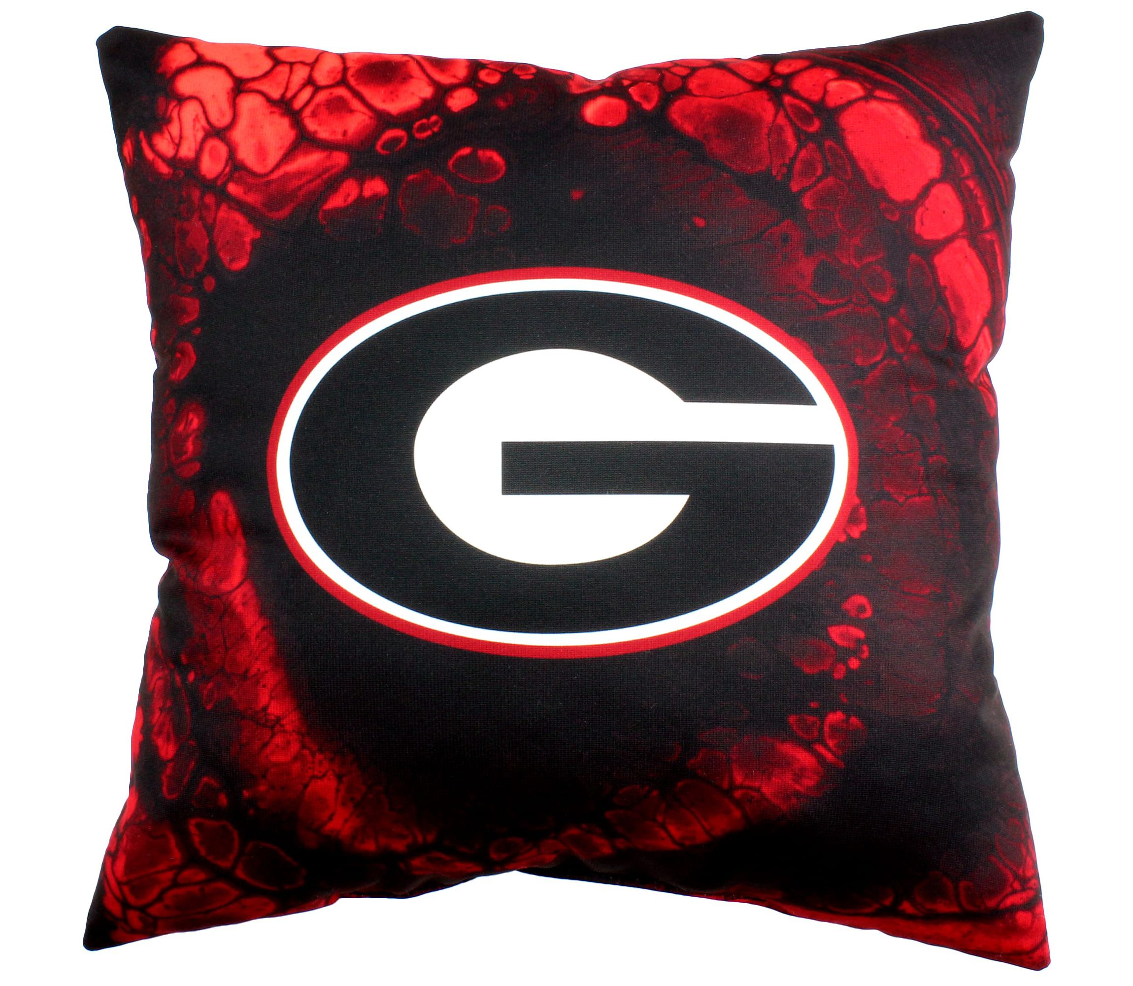 NCAA Georgia Bulldogs 2 Sided Color Swept Decorative Pillow