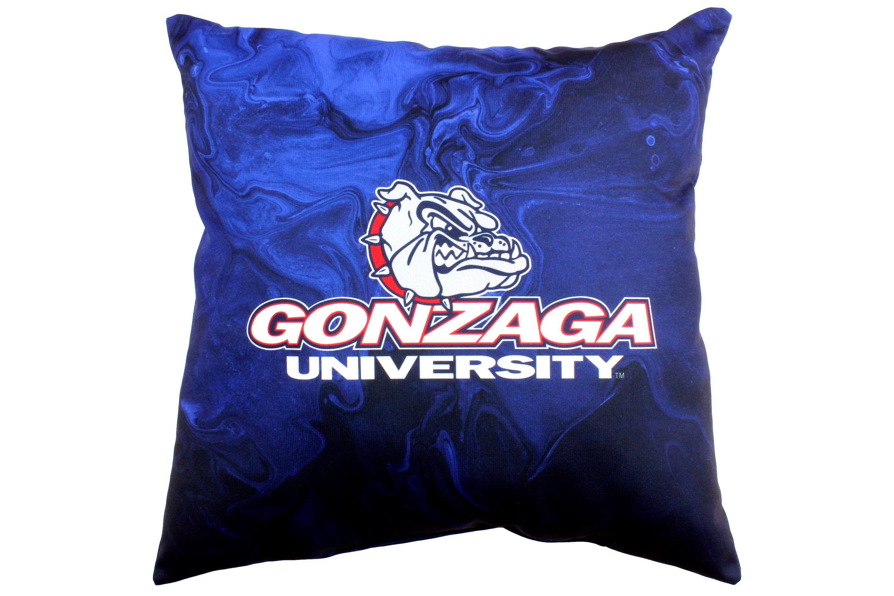 Gonzaga University Bulldogs NCAA Gonzaga Bulldogs 2 Sided Color Swept Decorative Pillow