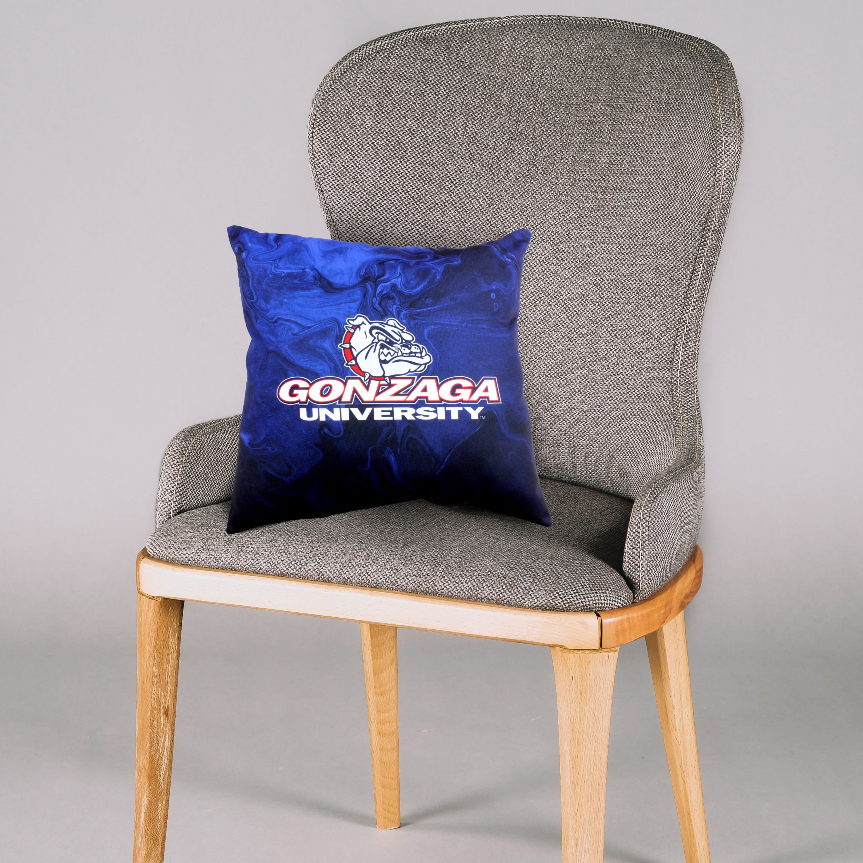 Gonzaga University Bulldogs NCAA Gonzaga Bulldogs 2 Sided Color Swept Decorative Pillow