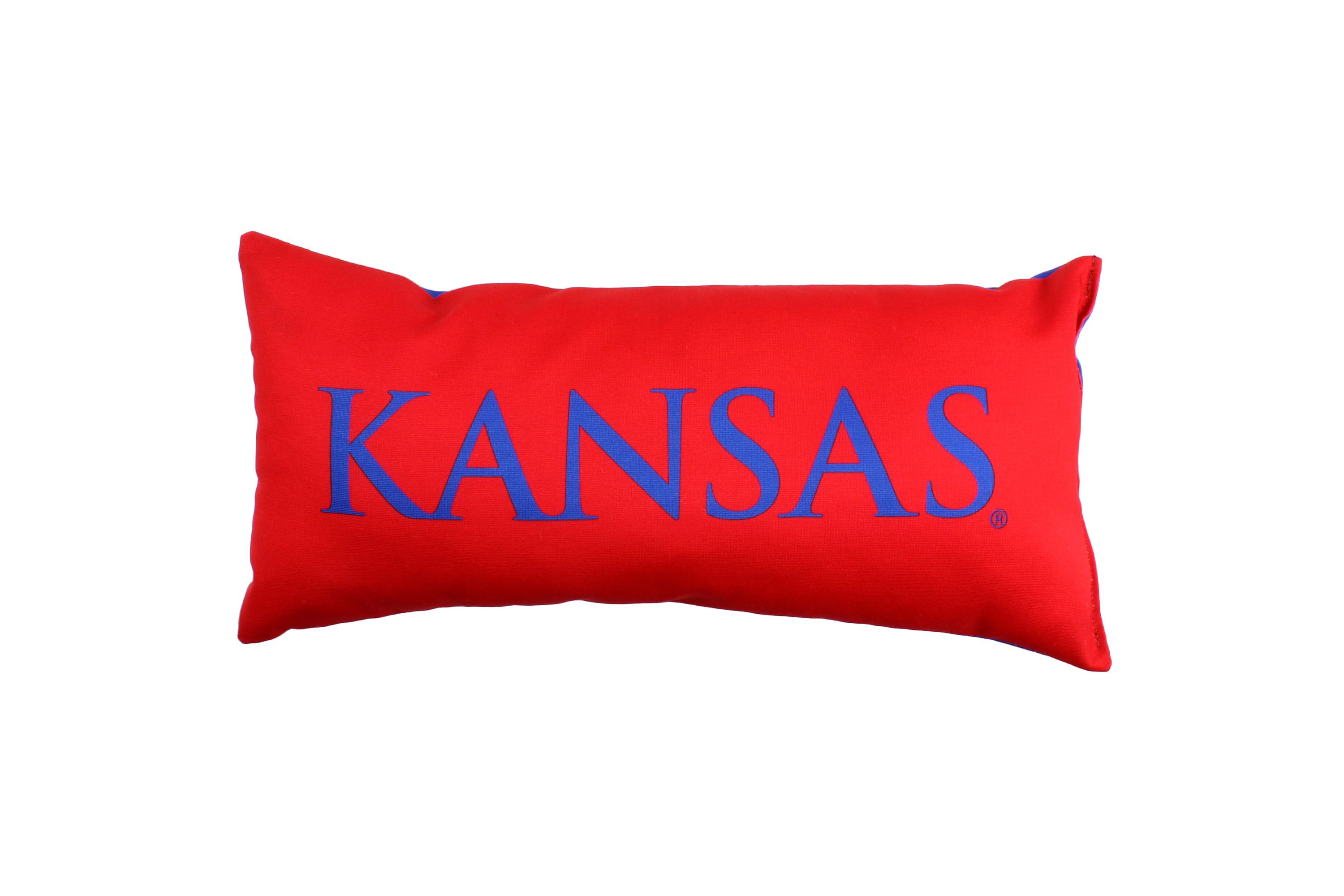 NCAA Kansas Jayhawks 2 Sided Bolster Travel Pillow