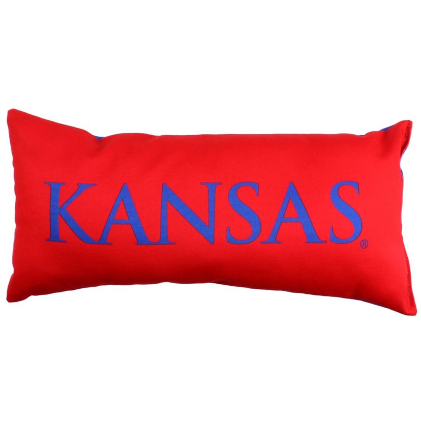 NCAA Kansas Jayhawks 2 Sided Bolster Travel Pillow
