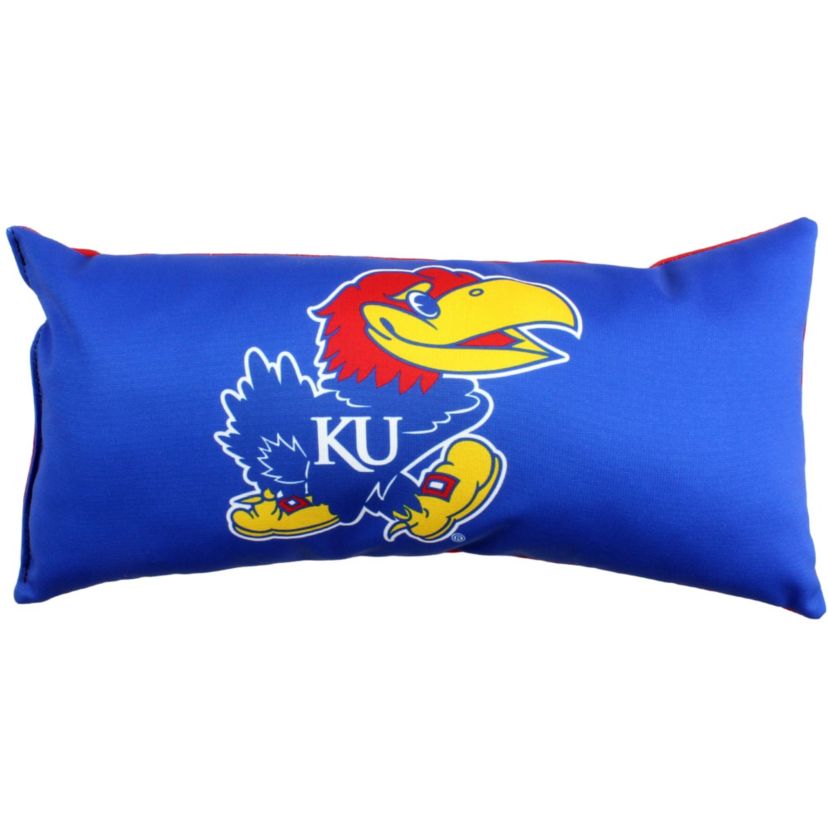 NCAA Kansas Jayhawks 2 Sided Bolster Travel Pillow